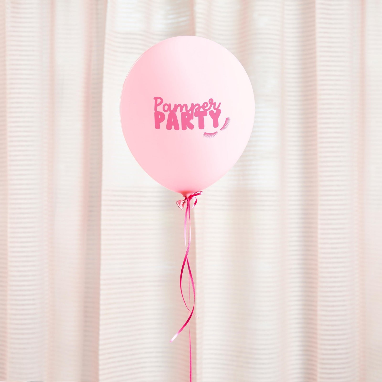 Pamper Party Balloons – 5 Pink 12" Latex Balloons - Stesha Party