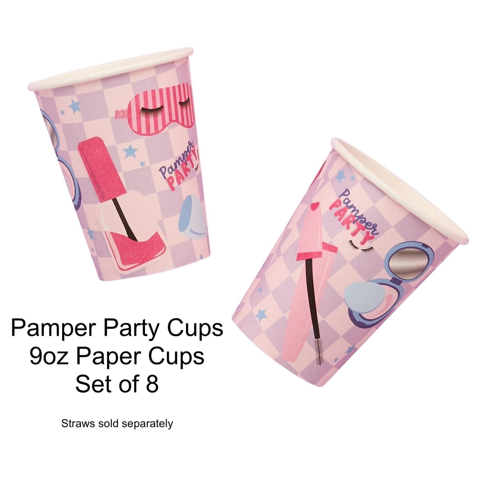 Pamper Party Cups for Girls Spa Birthday 8ct - Stesha Party