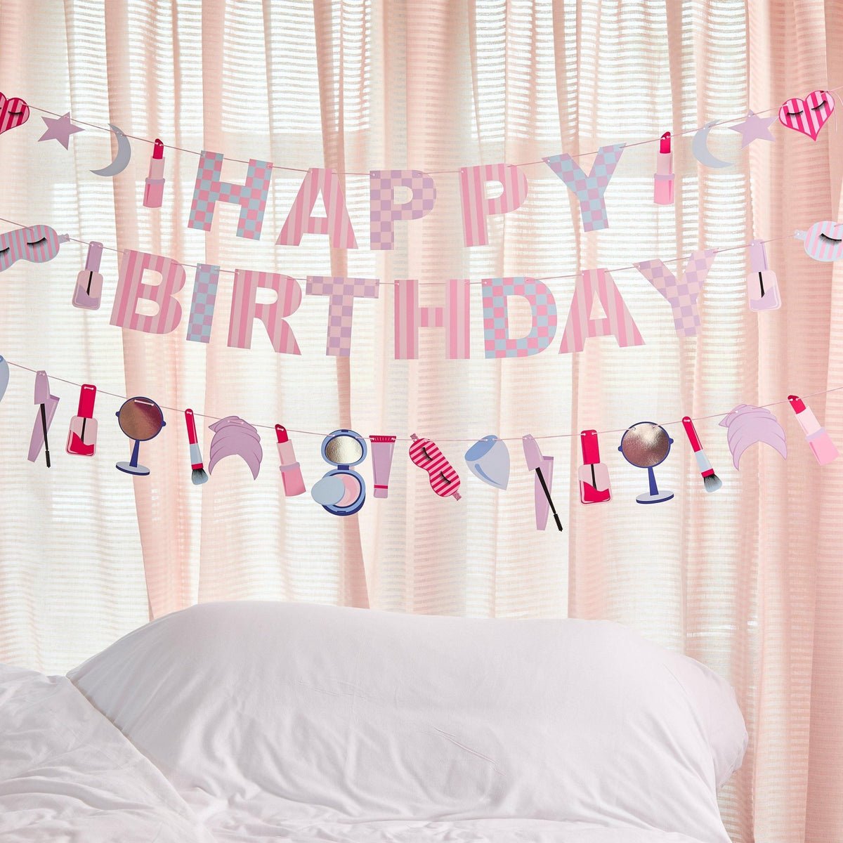 Pamper Party Happy Birthday Banner - Stesha Party