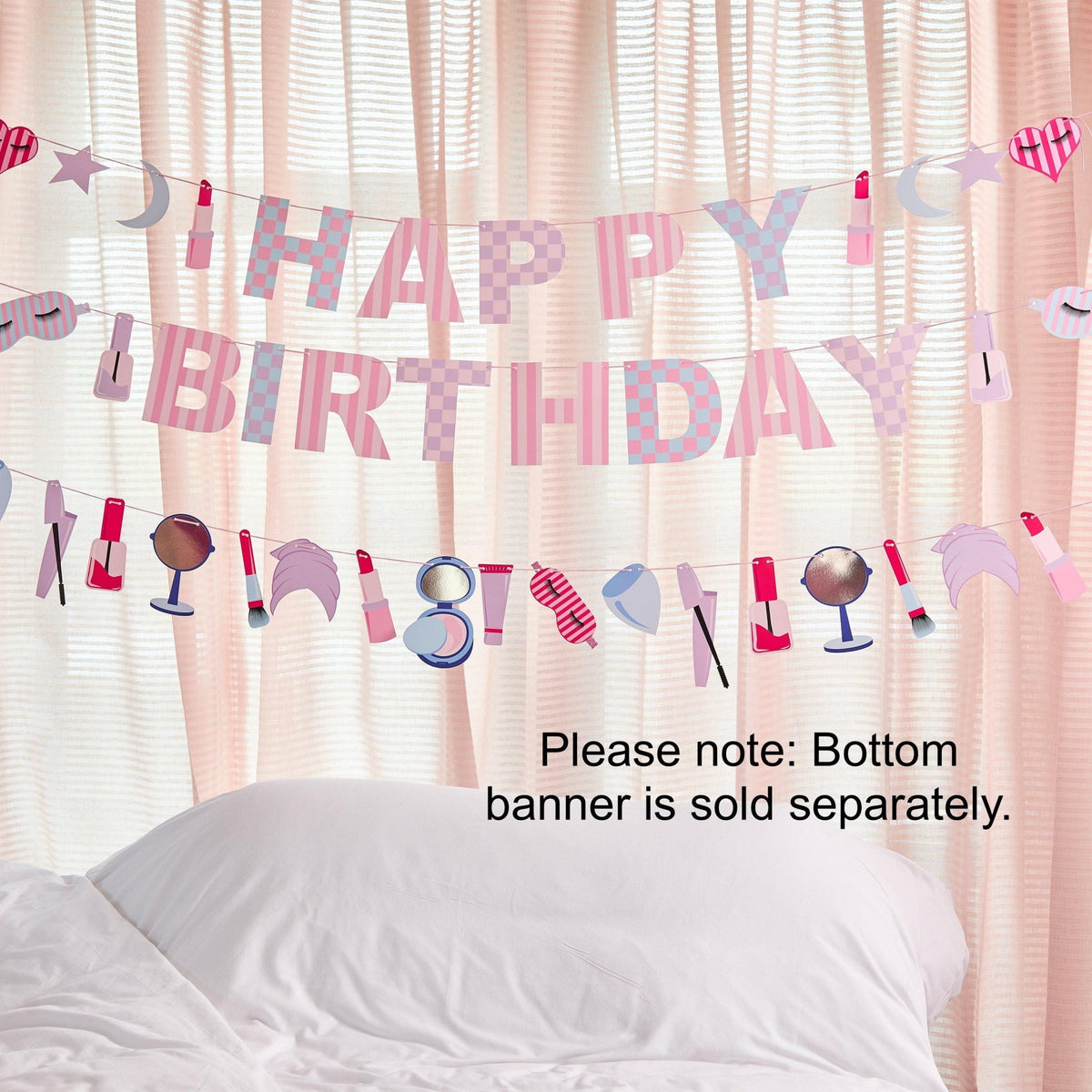 Pamper Party Happy Birthday Banner - Stesha Party