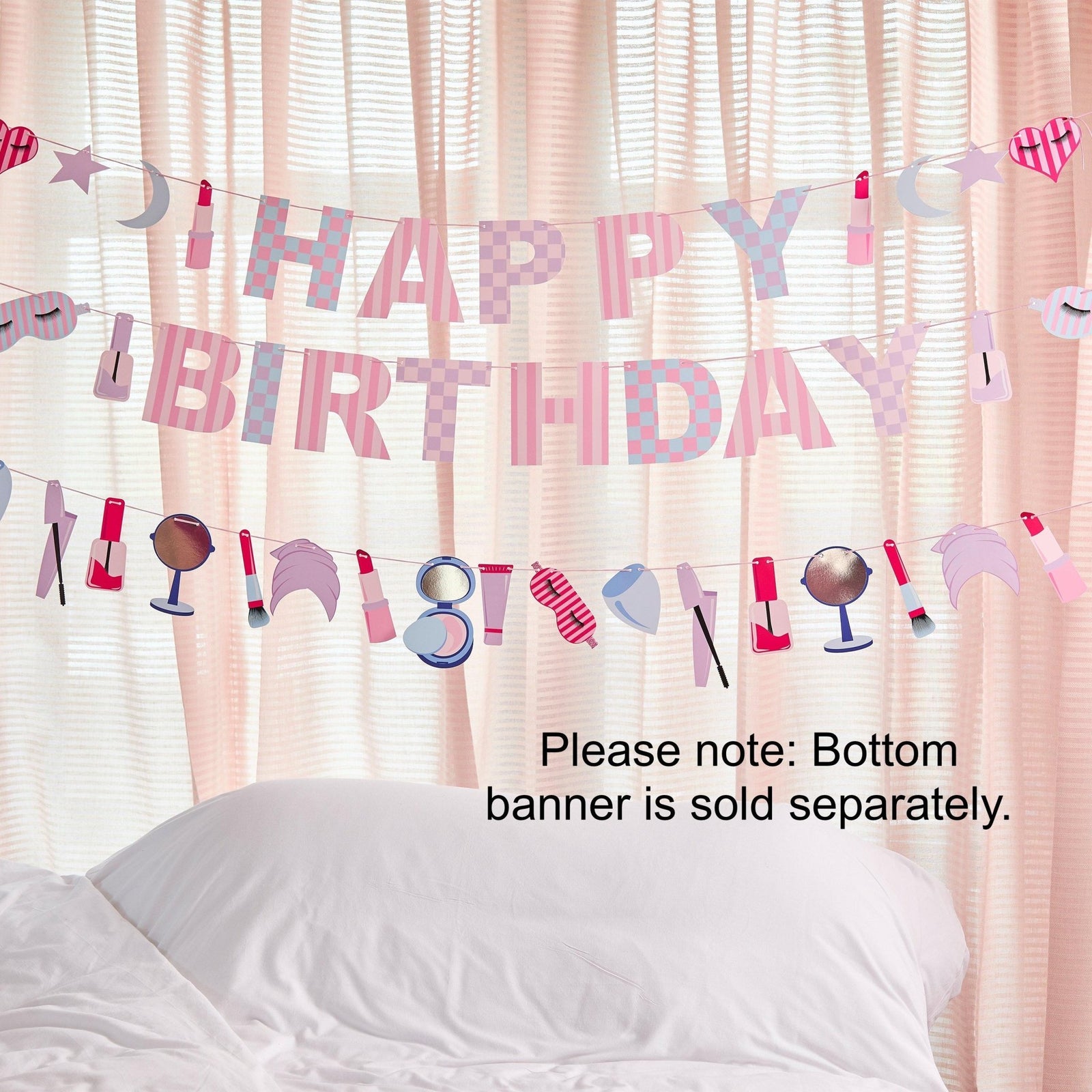 Pamper Party Happy Birthday Banner - Stesha Party