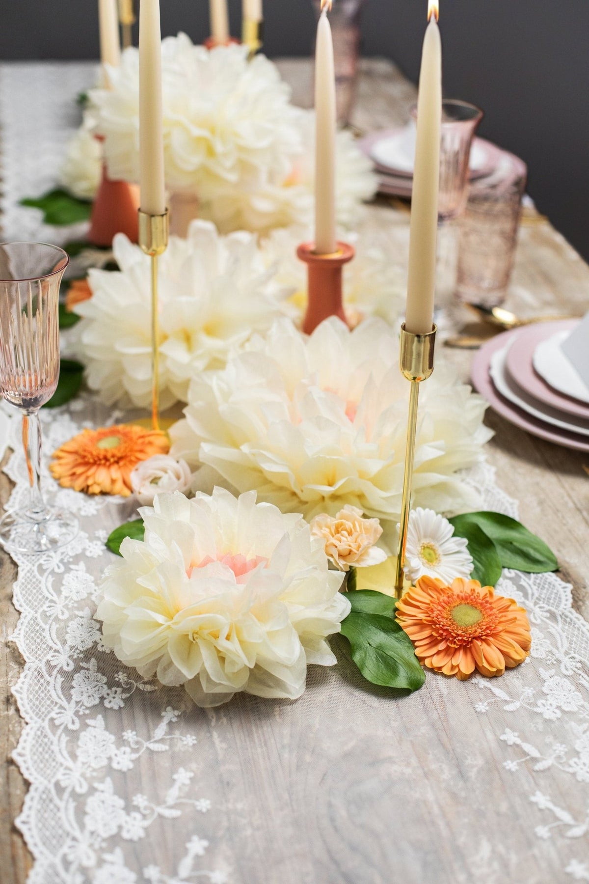 Paper Flower Decorations - Stesha Party