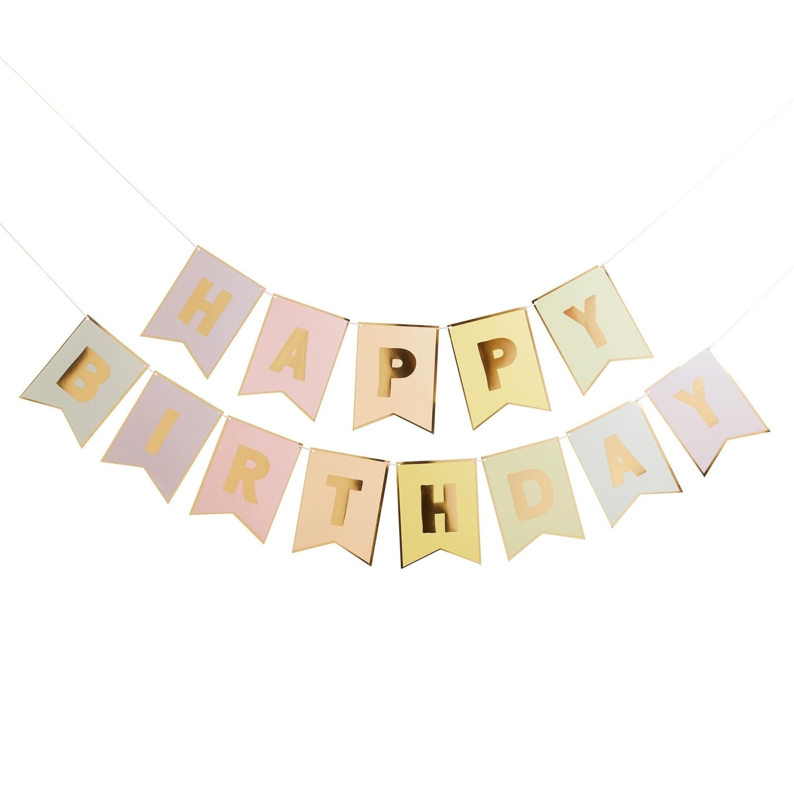 Pastel Birthday Banner - Stesha Party