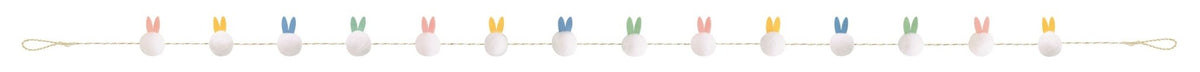 Pastel Bunny Felt Garland - Stesha Party