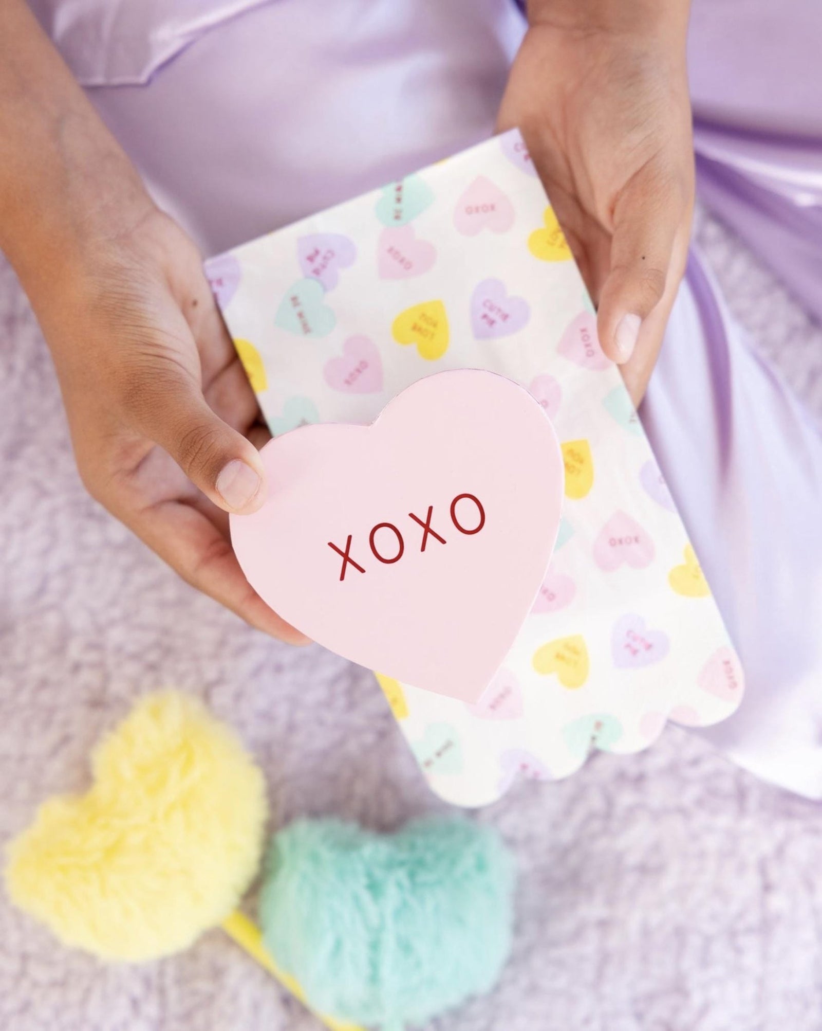 Pastel Conversation Heart Napkins - Stesha Party