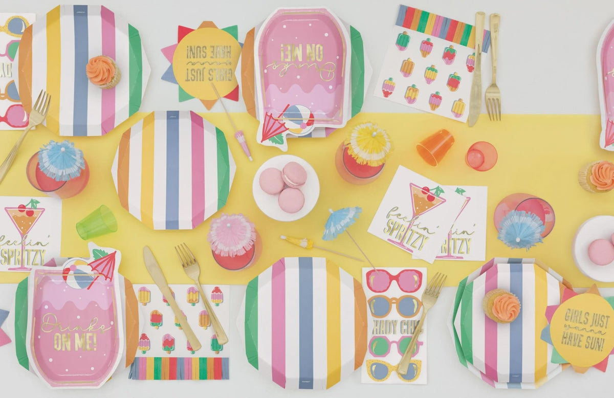 Pastel Drink Umbrellas Cocktail Picks 25ct - Stesha Party