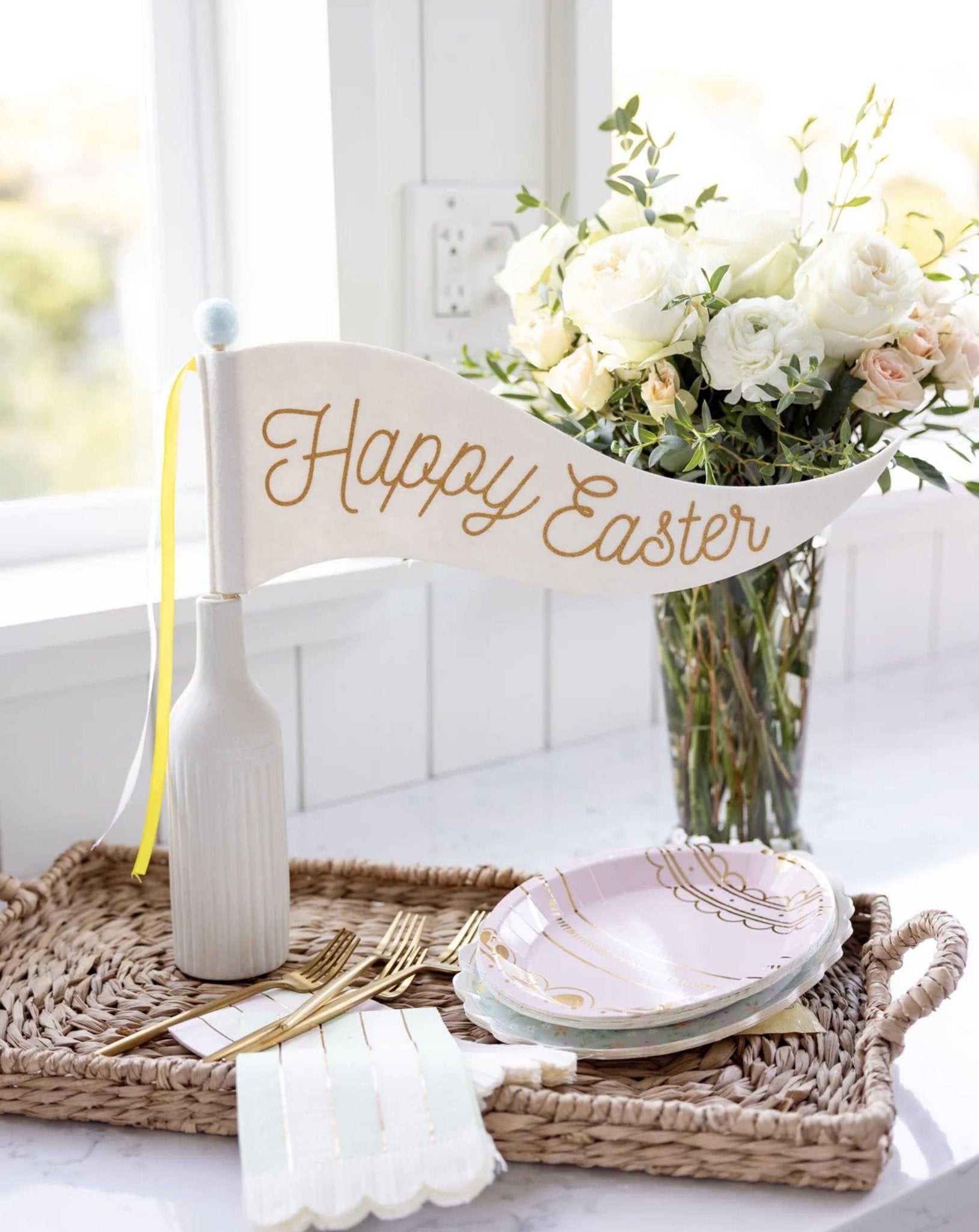 Pastel Easter Egg Plates 9ct - Stesha Party