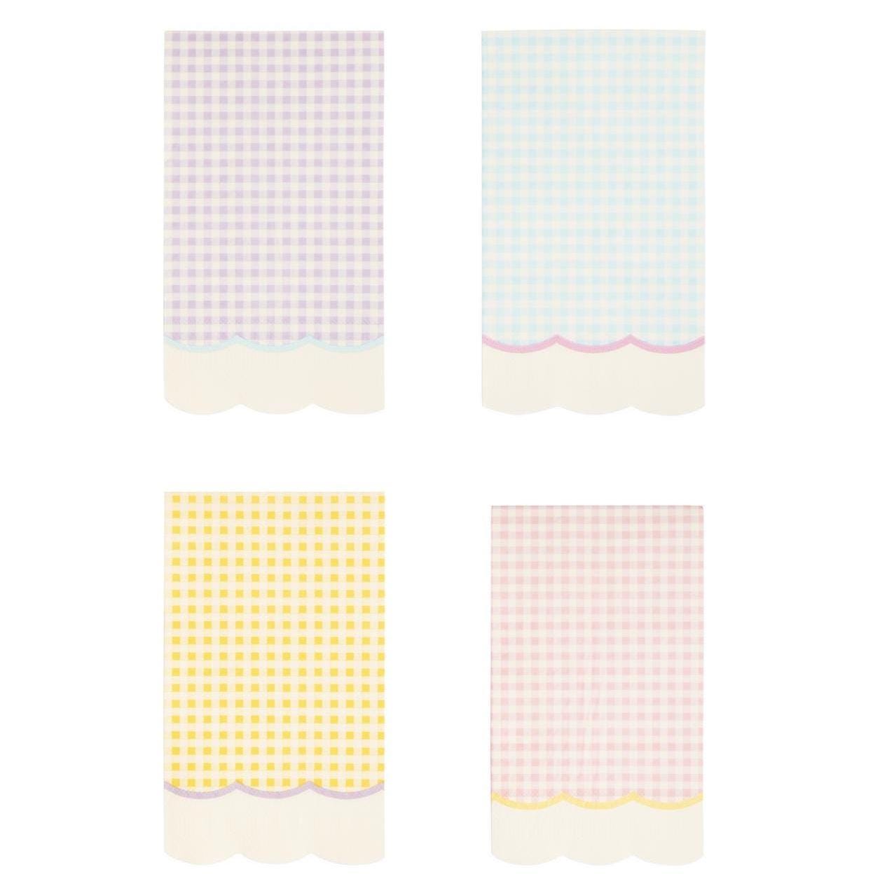 Pastel Gingham Napkins - Stesha Party