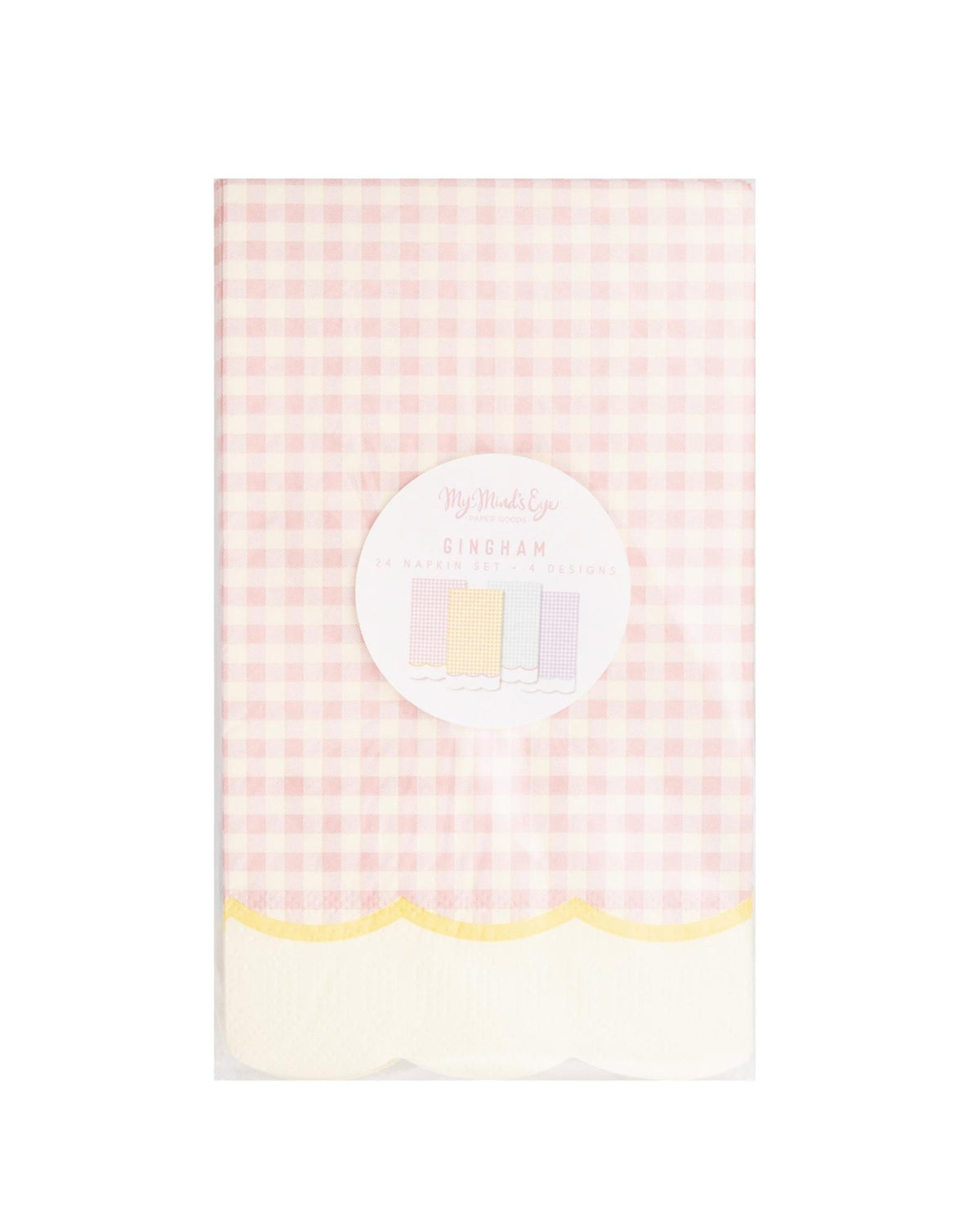 Pastel Gingham Napkins - Stesha Party