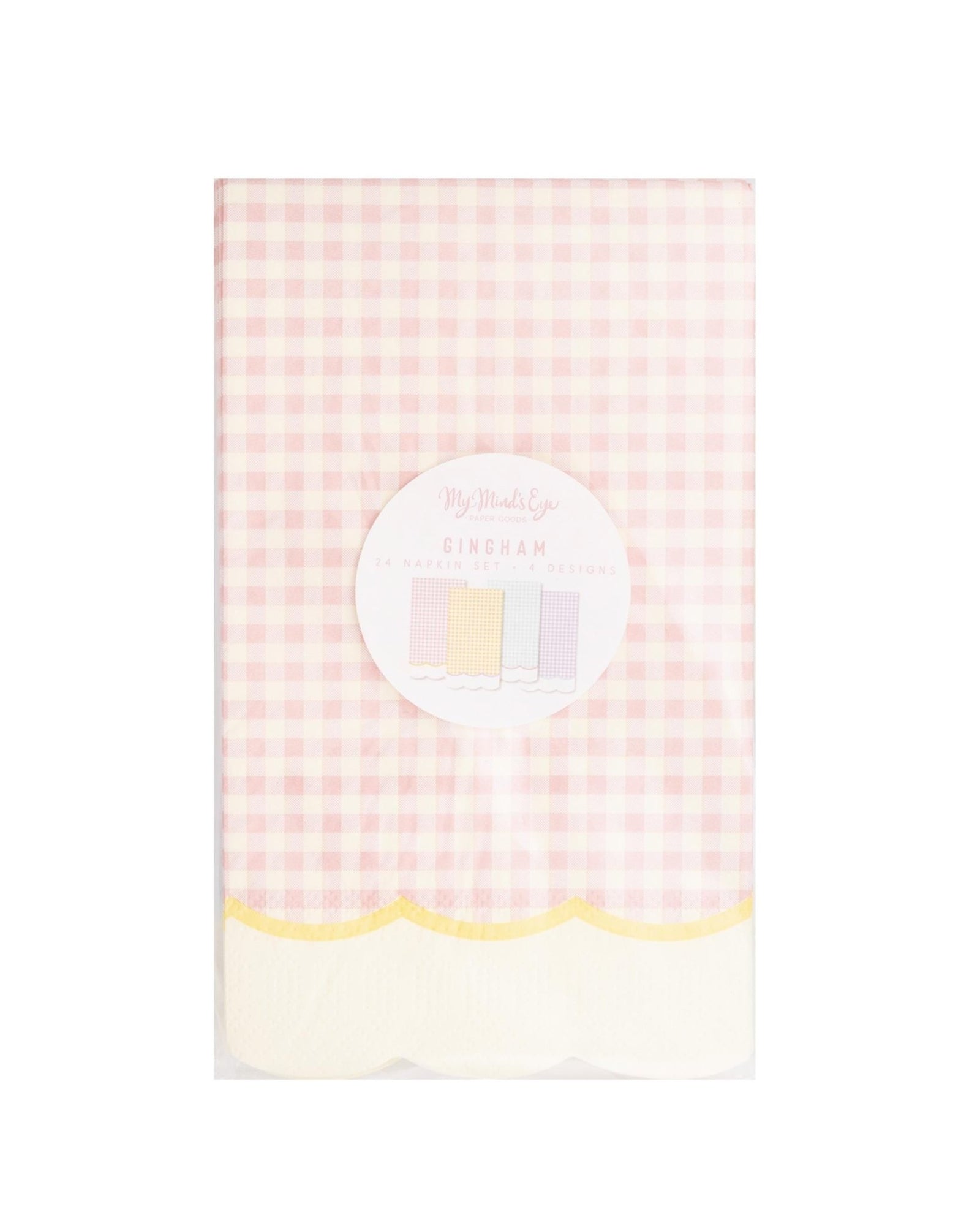 Pastel Gingham Napkins - Stesha Party
