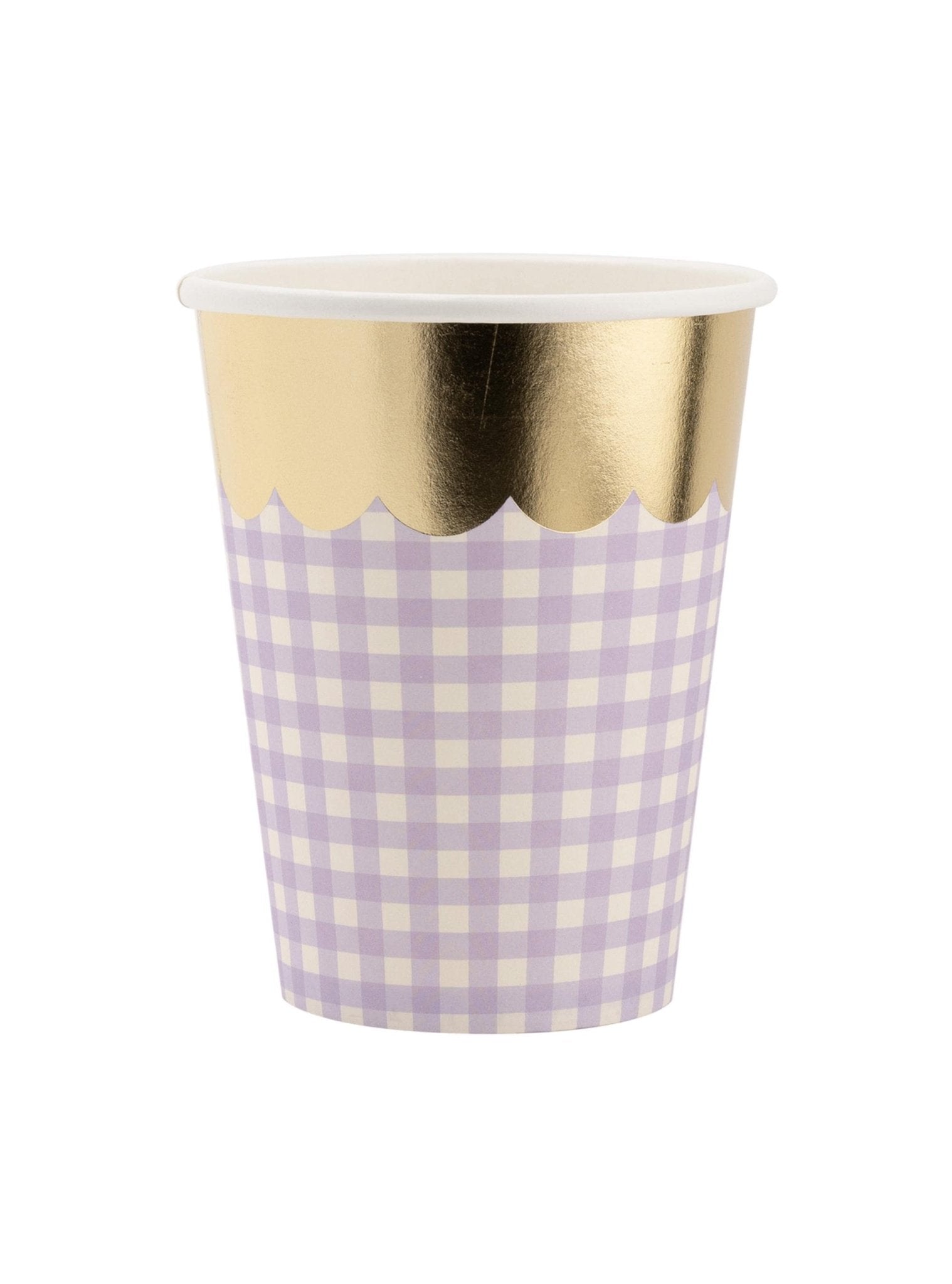 Pastel Gingham Party Cups - Stesha Party