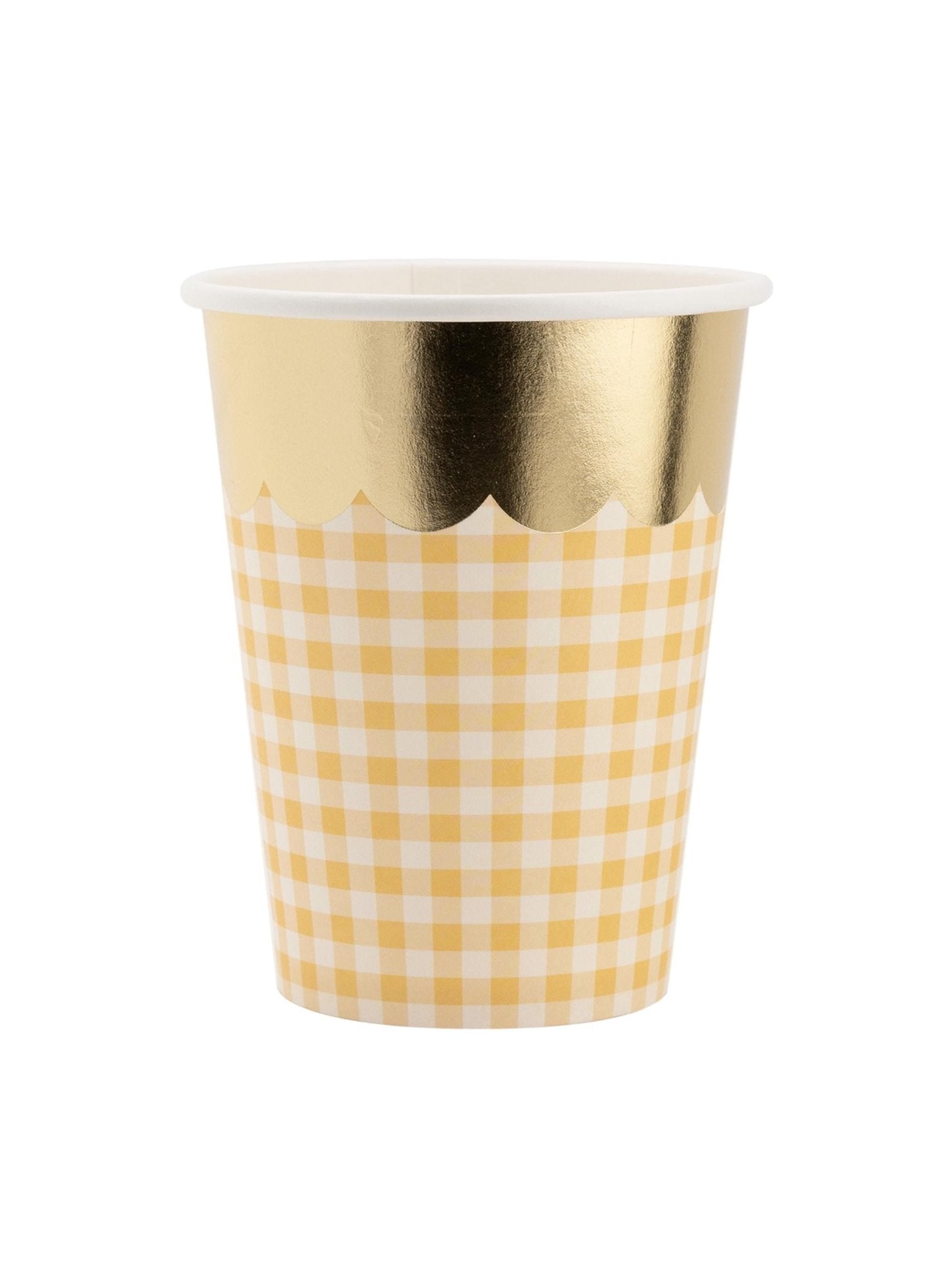 Pastel Gingham Party Cups - Stesha Party
