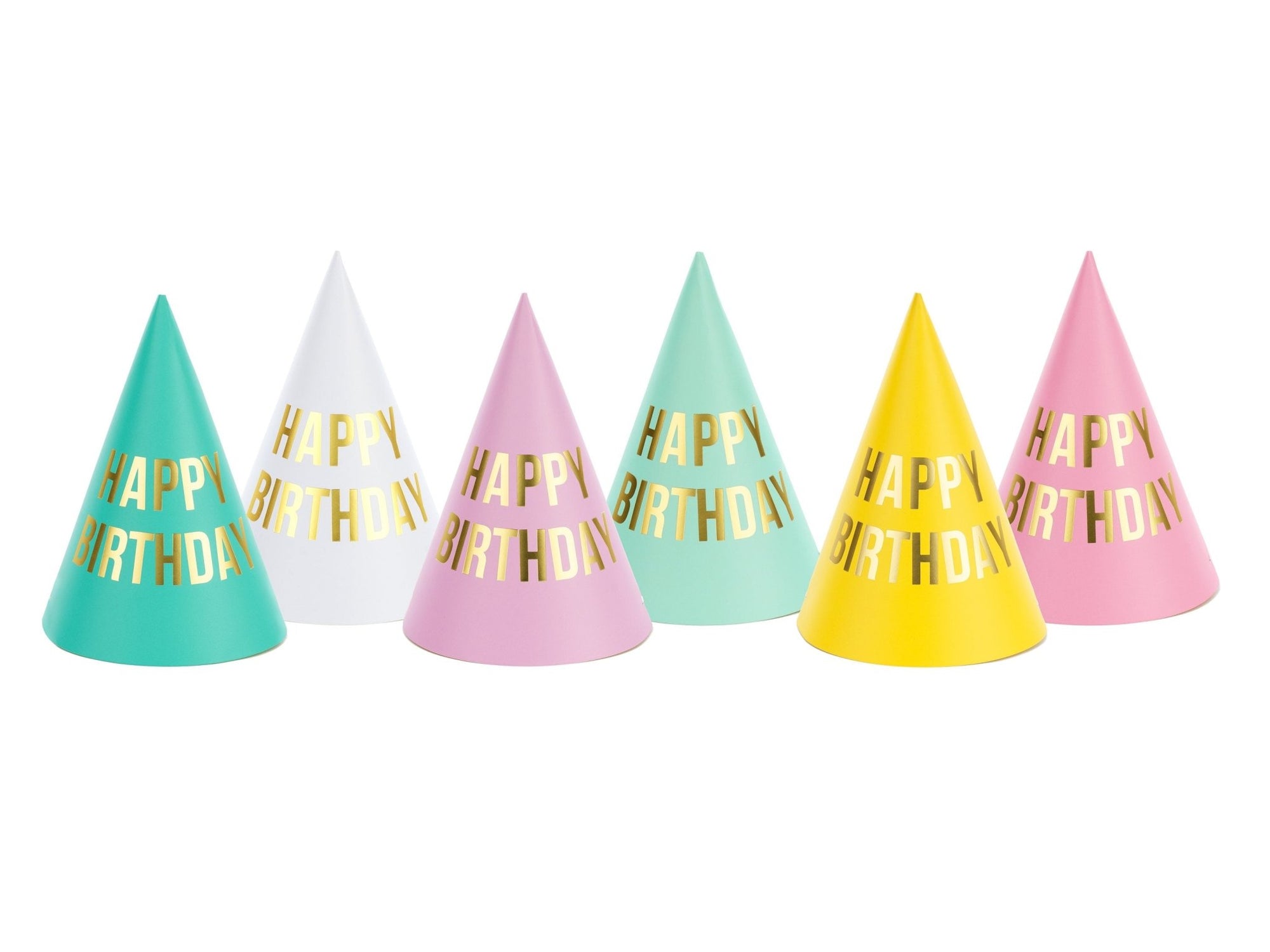 Pastel & Gold Party Hats - Stesha Party