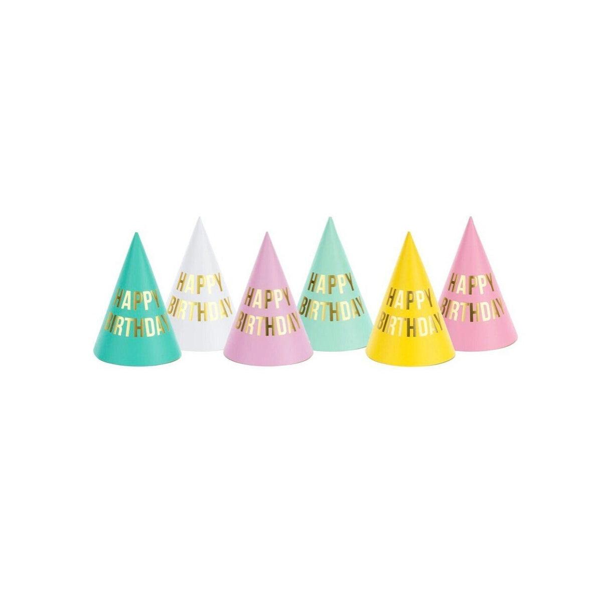 Pastel &amp; Gold Party Hats - Stesha Party