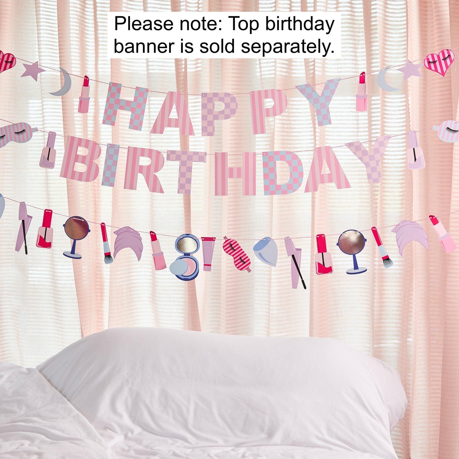 Pastel Pamper Party Spa Theme Banner - Stesha Party