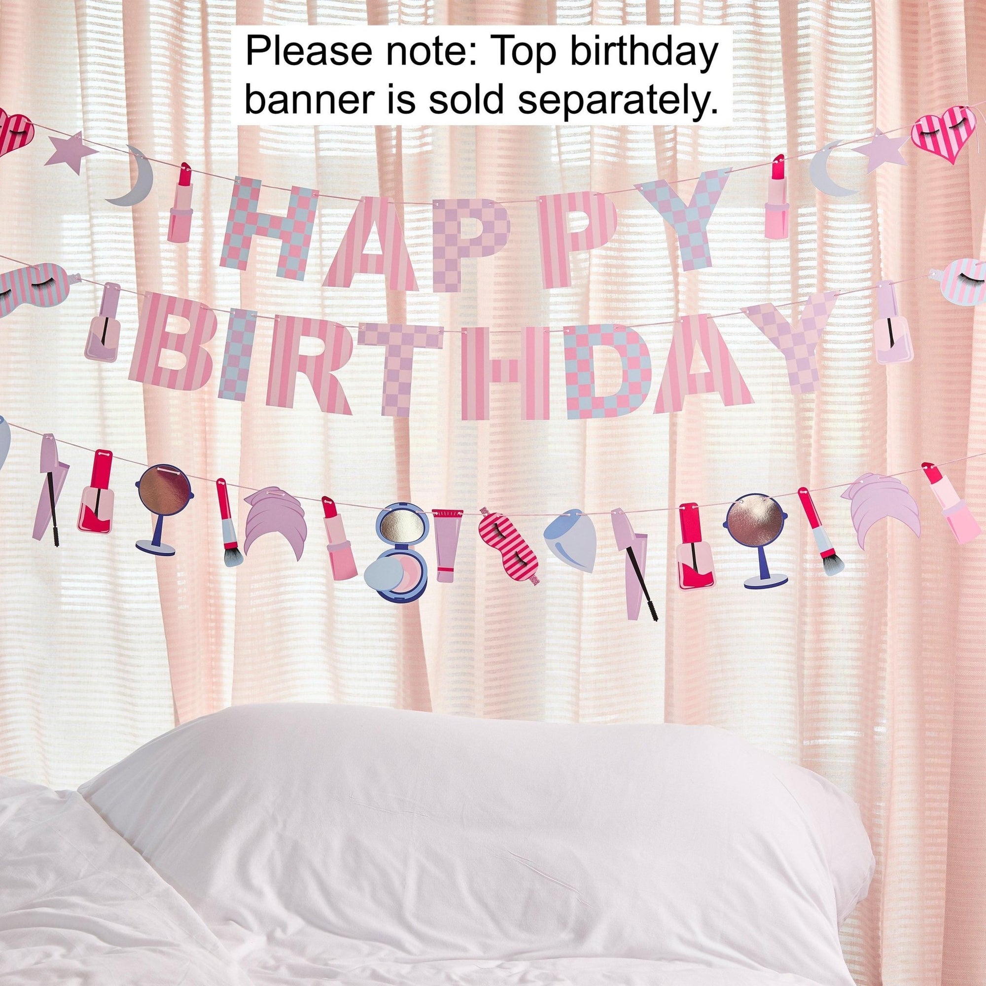 Pastel Pamper Party Spa Theme Banner - Stesha Party