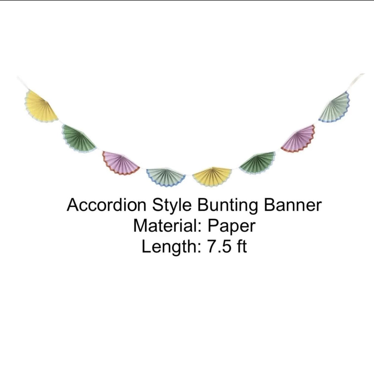 Pastel Paper Bunting Banner - Stesha Party