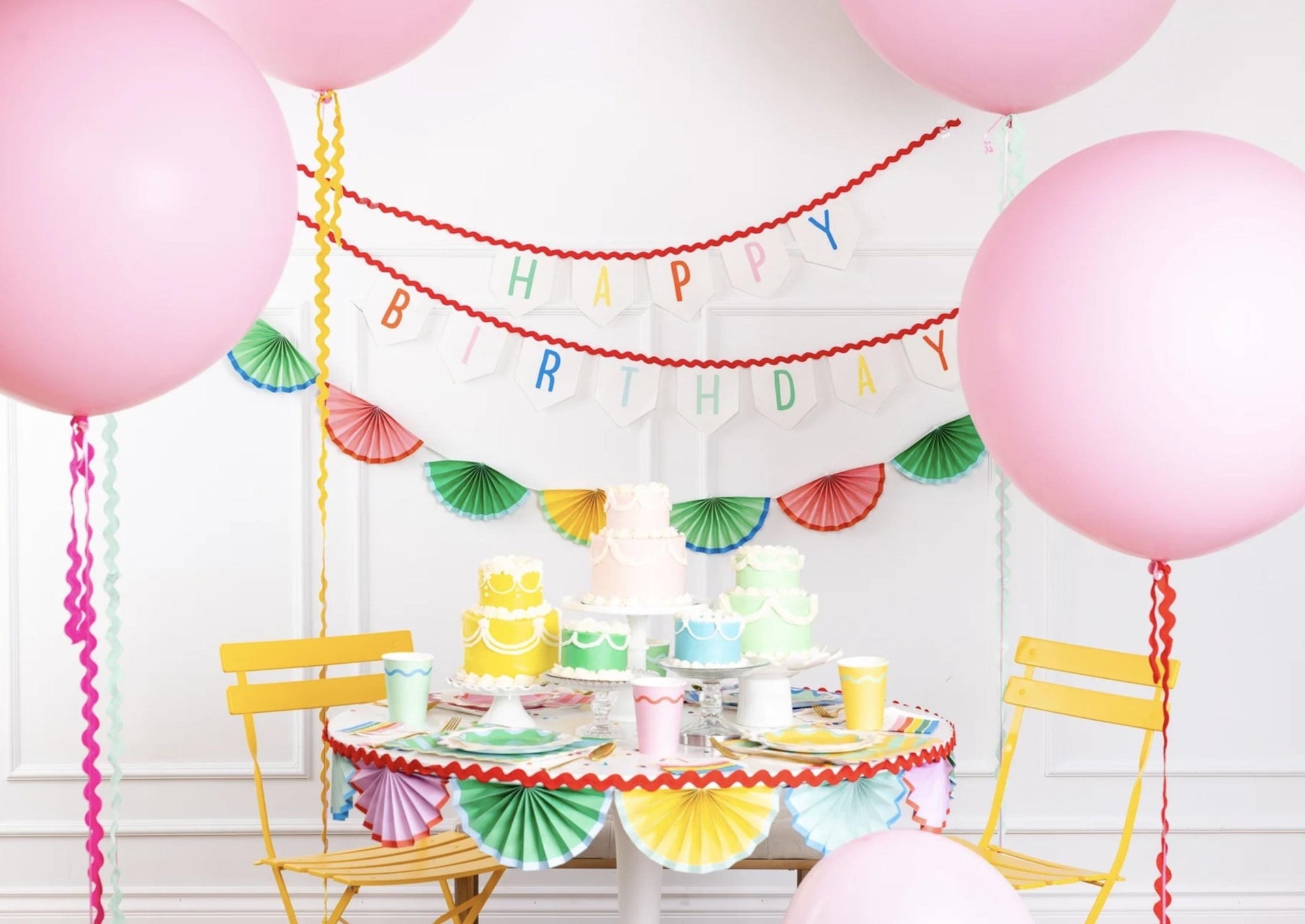 Pastel Paper Bunting Banner - Stesha Party