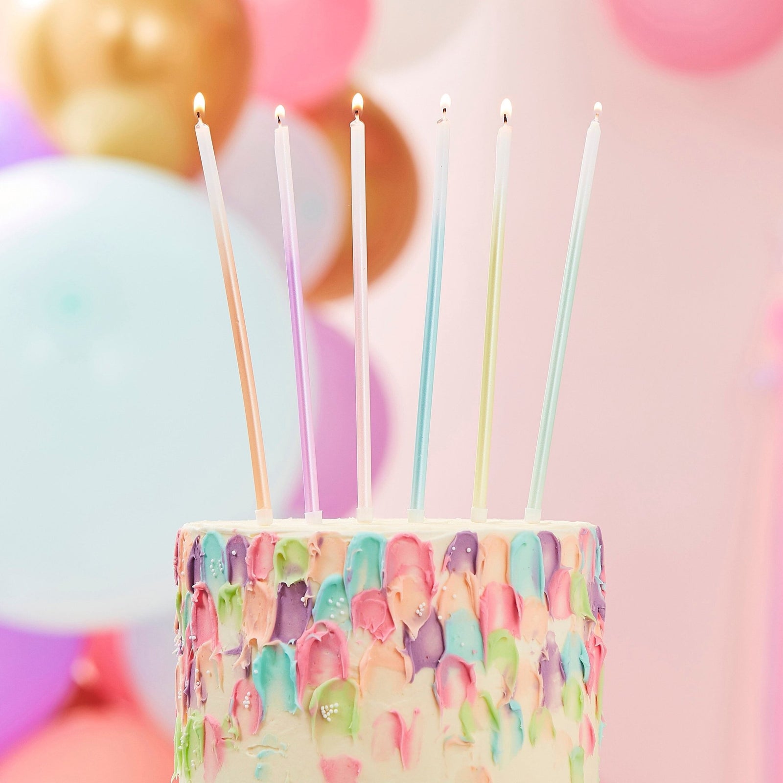 Pastel Party Candles - Stesha Party