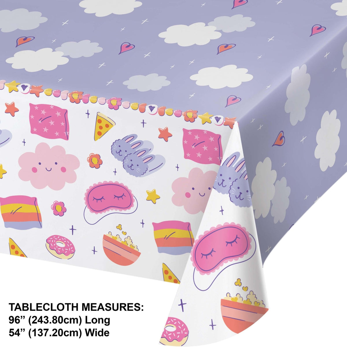 Pastel Slumber Party Tablecloth - Stesha Party