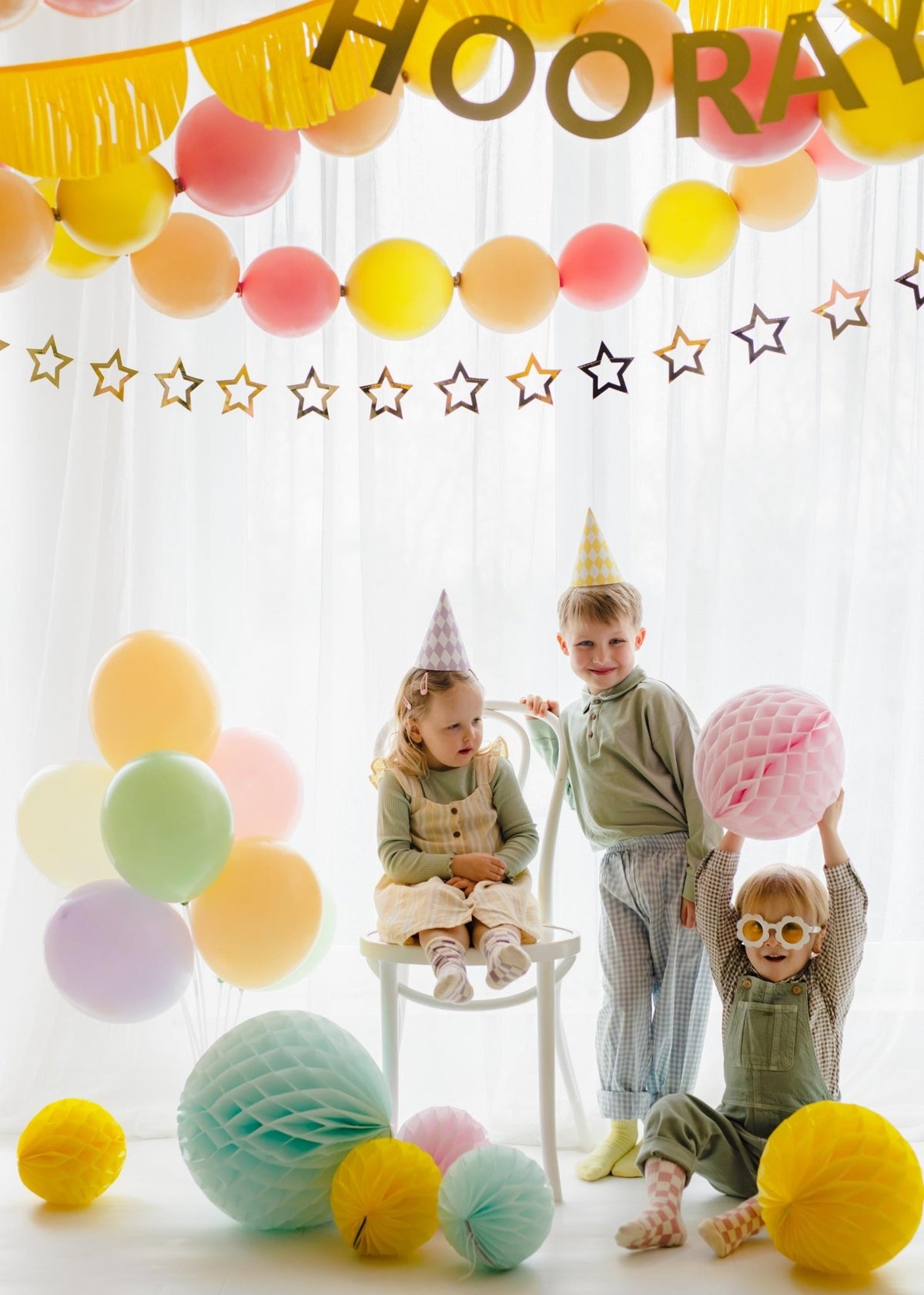 Pastel Spring Party Hats 6ct - Stesha Party