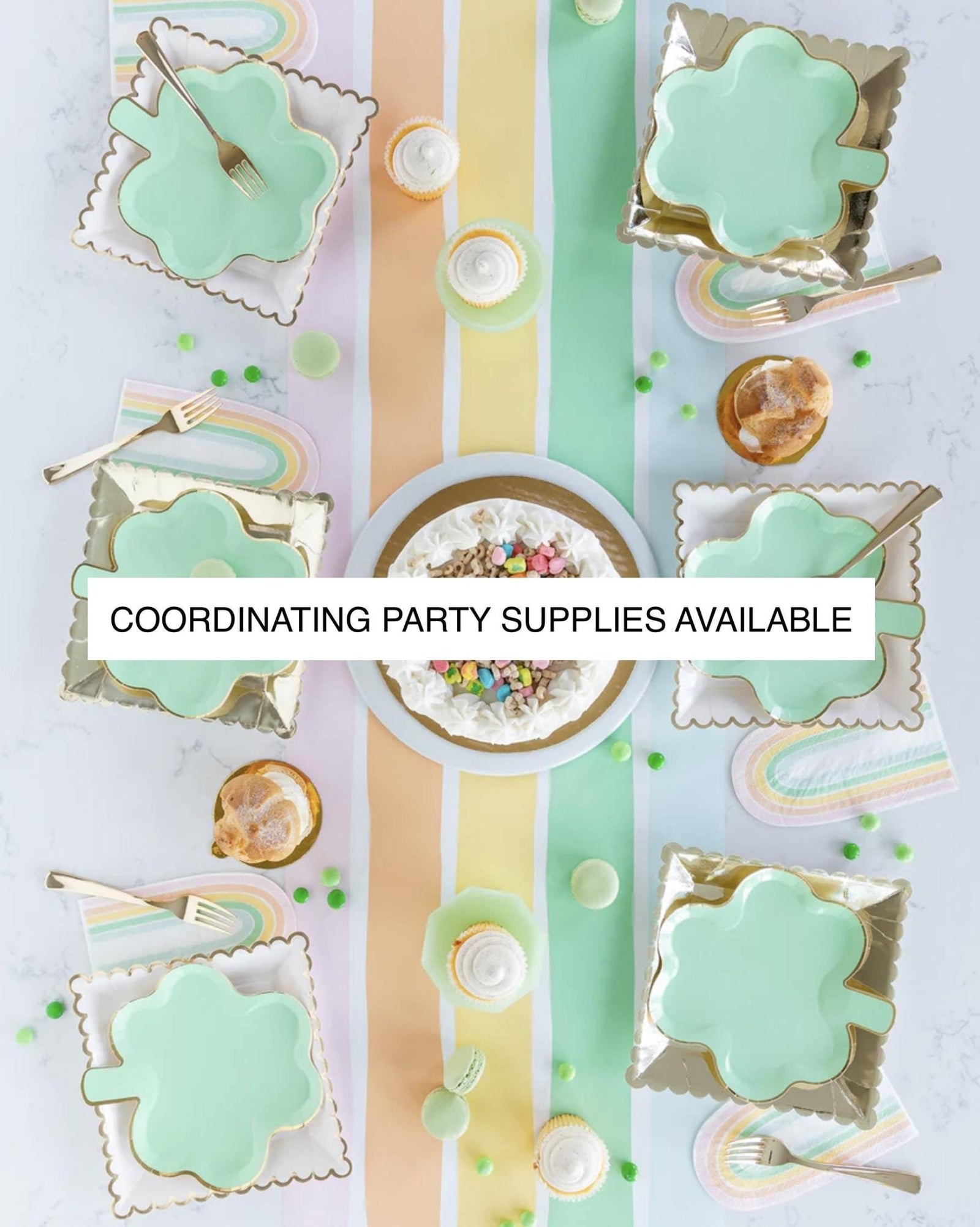 Pastel St Patricks Party Napkins - Stesha Party