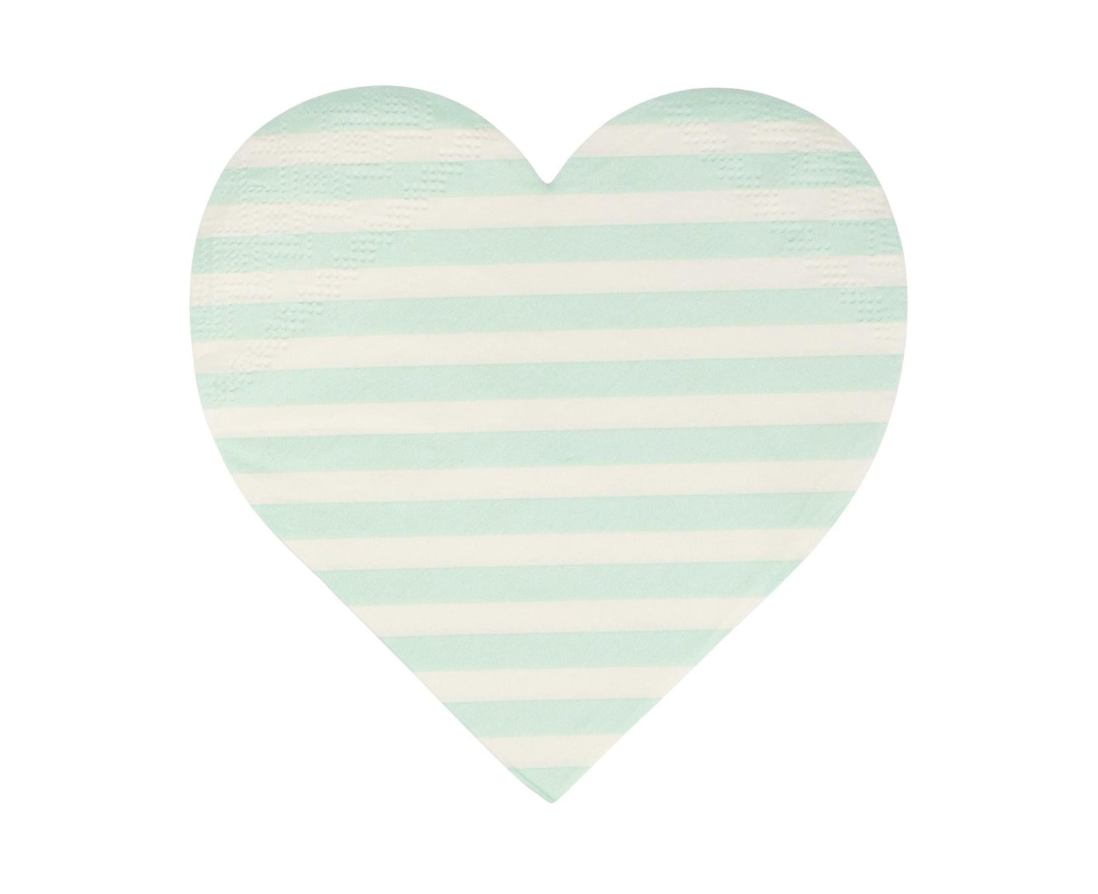 Pastel Striped Heart Napkins - Stesha Party