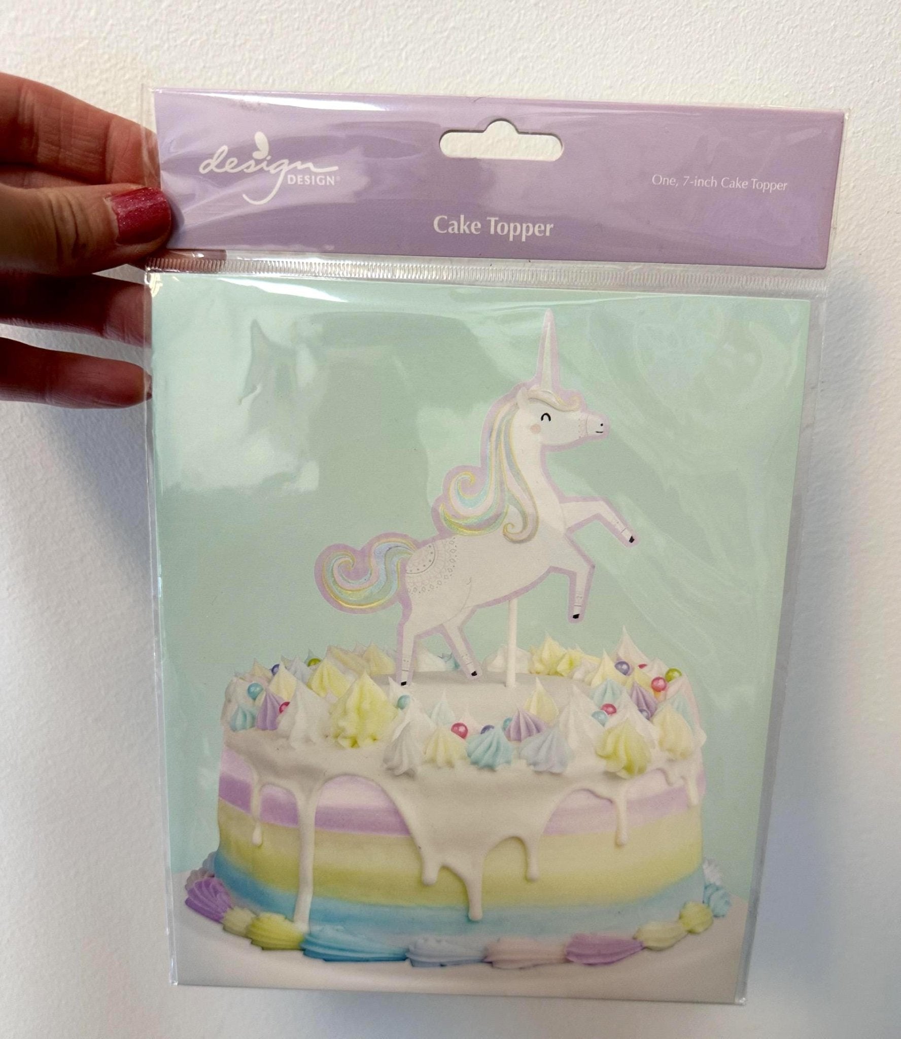 Pastel Unicorn Cake Topper - Stesha Party