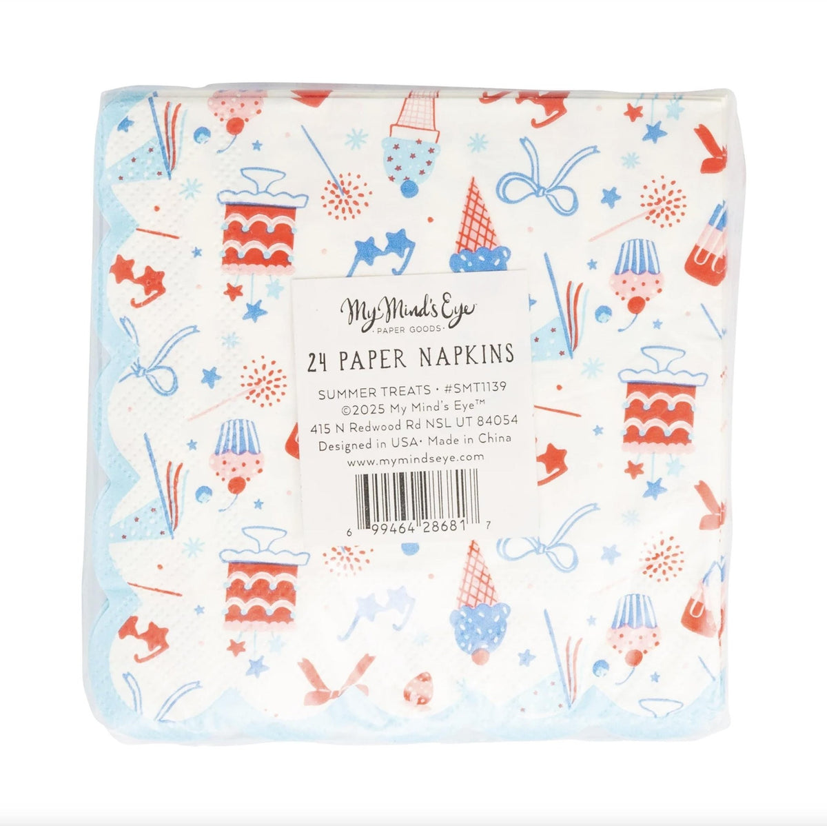 Patriotic 5" Beverage Napkins 24ct - Stesha Party