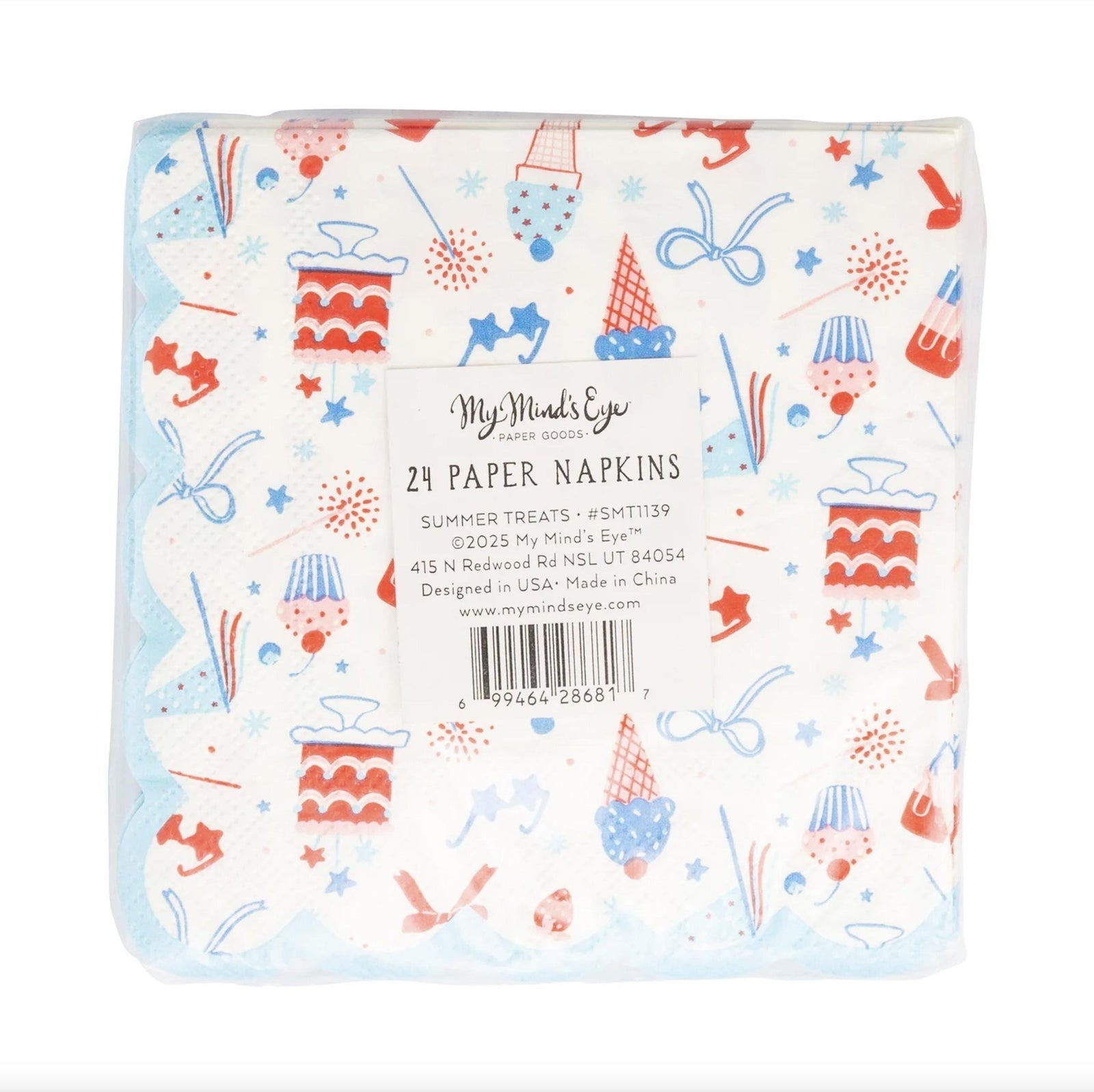 Patriotic 5" Beverage Napkins 24ct - Stesha Party