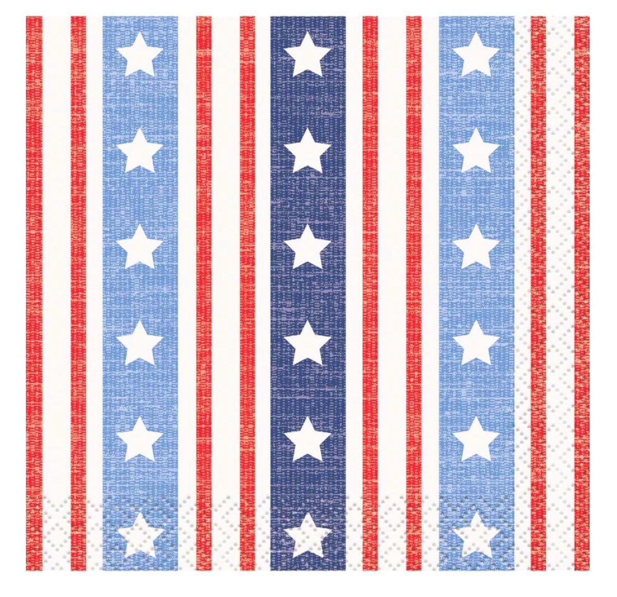 Patriotic Beverage Napkins 16ct - Stesha Party