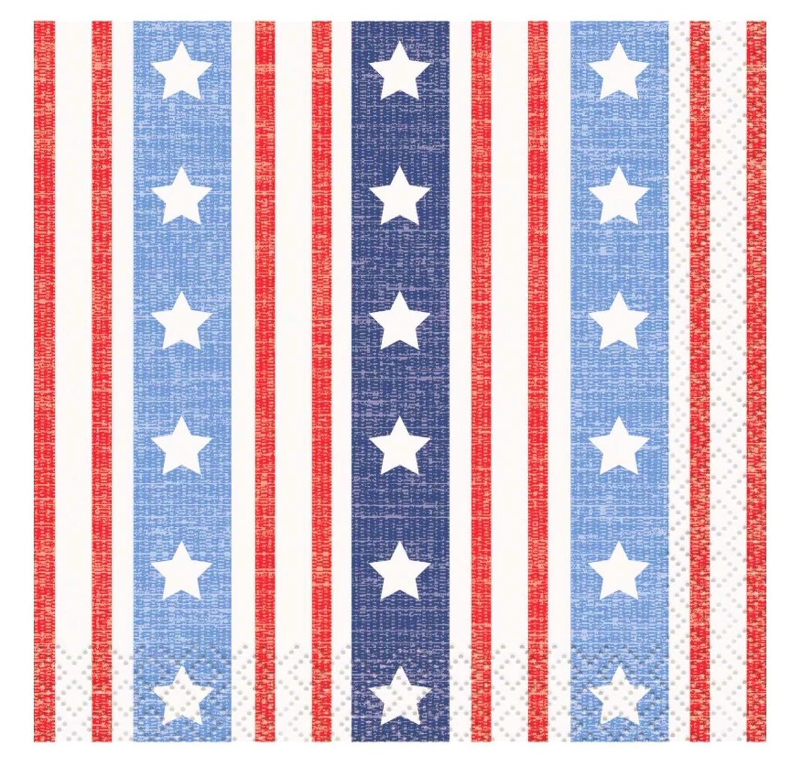 Patriotic Beverage Napkins 16ct - Stesha Party
