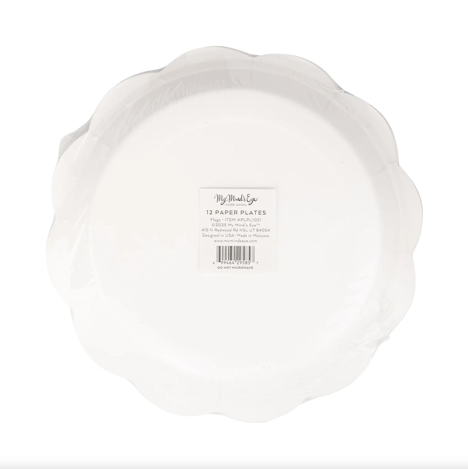 Patriotic Flag Scalloped Plates 8ct - Stesha Party