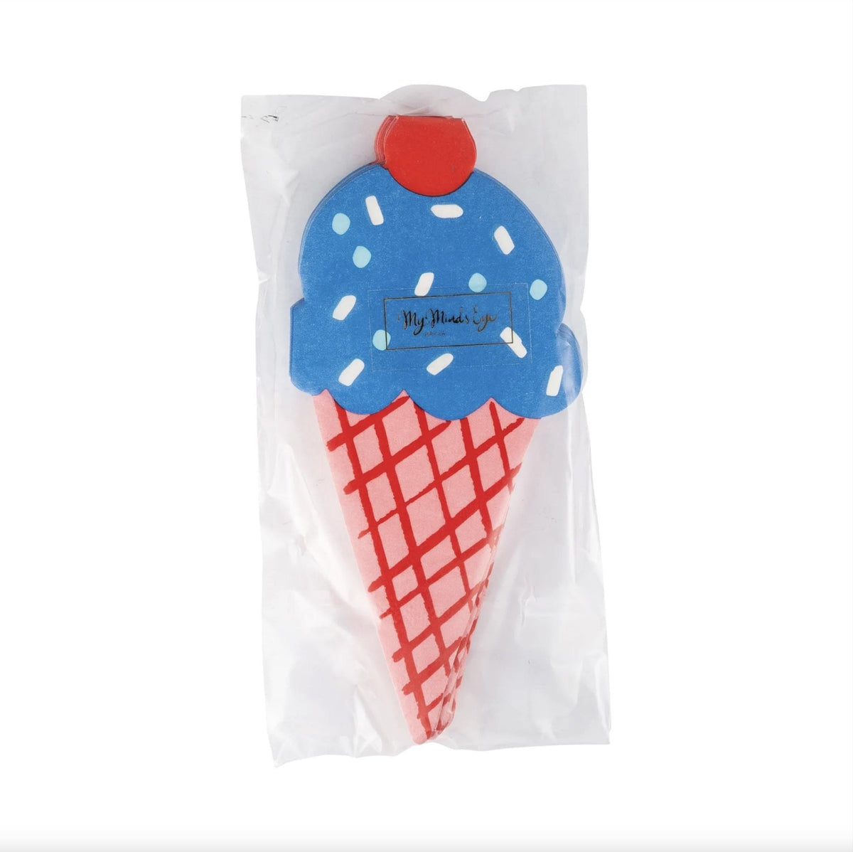 Patriotic Ice Cream Cone Napkins 24ct - Stesha Party