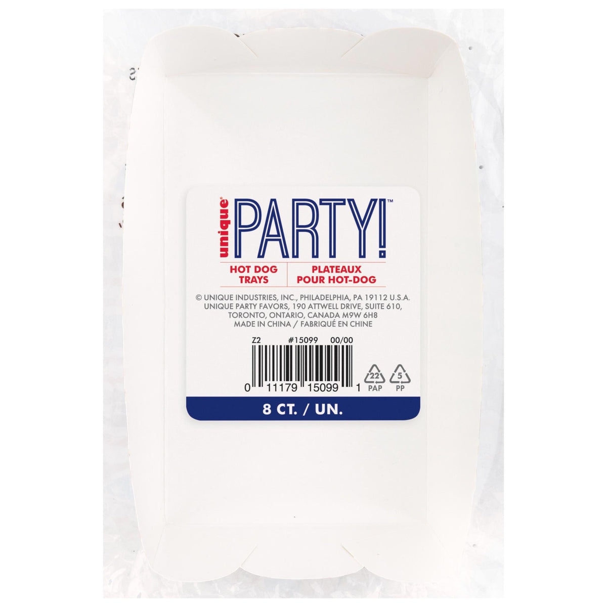 Patriotic Paper Food Trays 8ct - Stesha Party