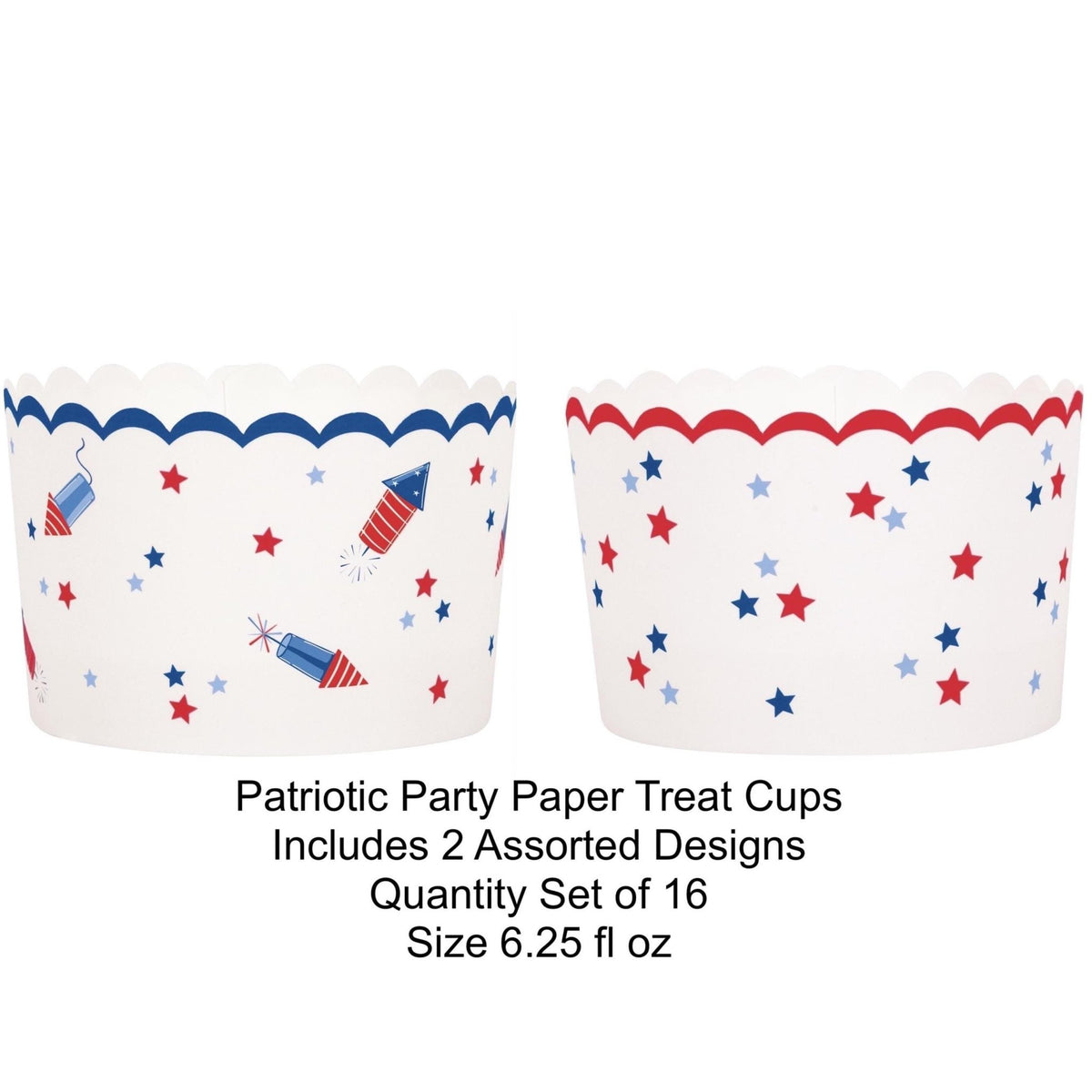 Patriotic Patry Treat Cups 16ct - Stesha Party