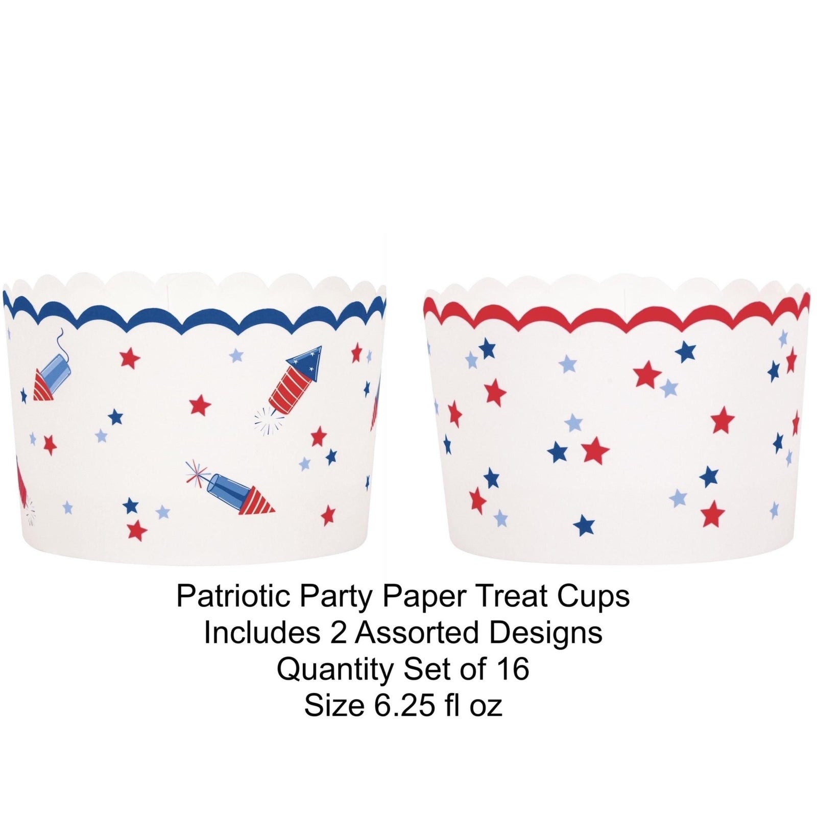 Patriotic Patry Treat Cups 16ct - Stesha Party