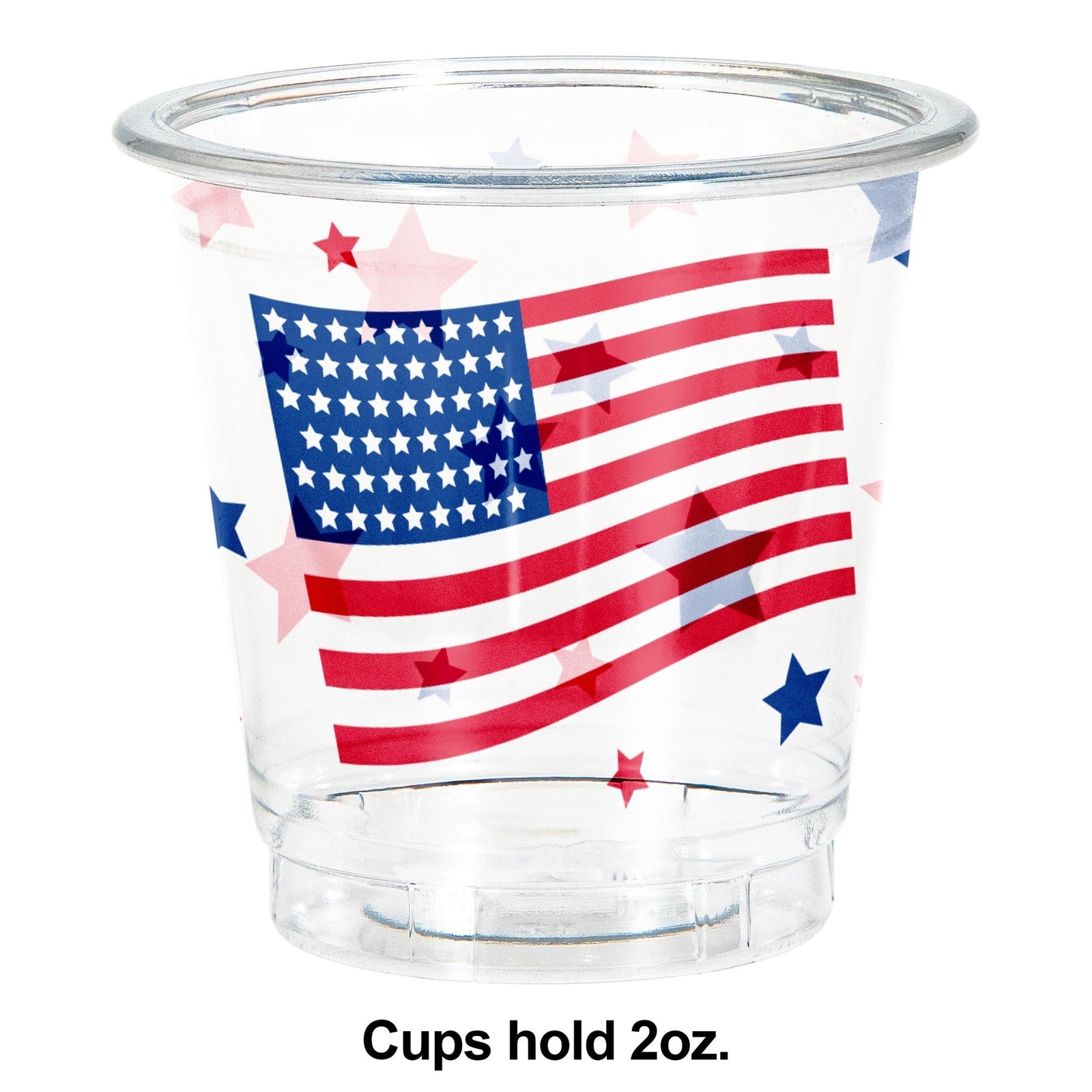 Patriotic Plastic Shot Glasses 8ct - Stesha Party