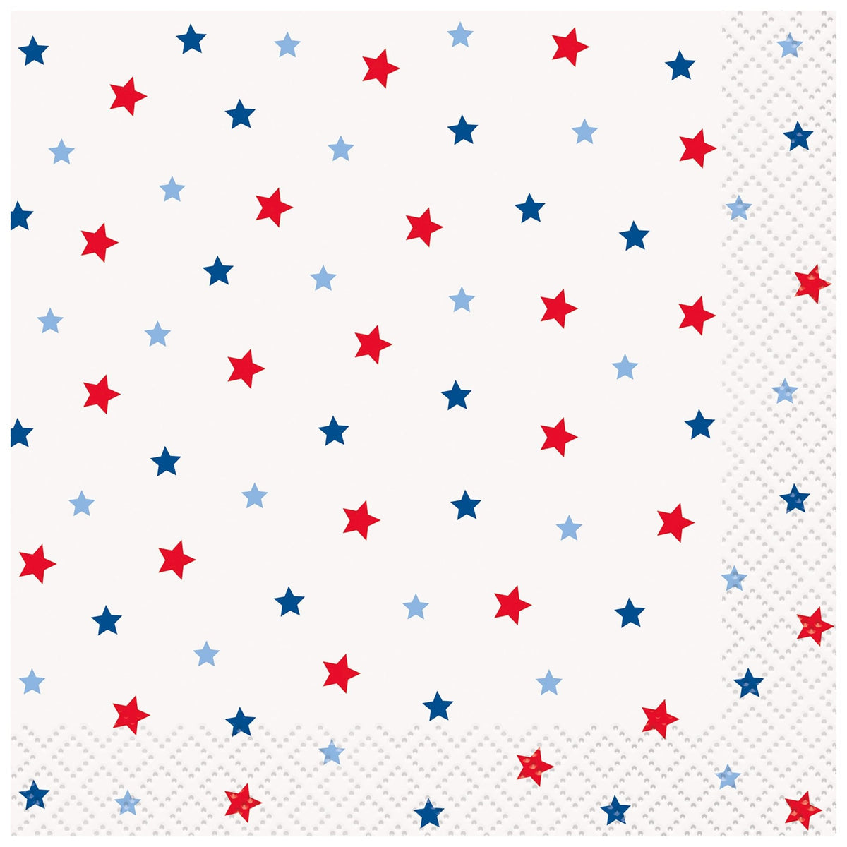 Patriotic Star Beverage Napkins 16ct - Stesha Party