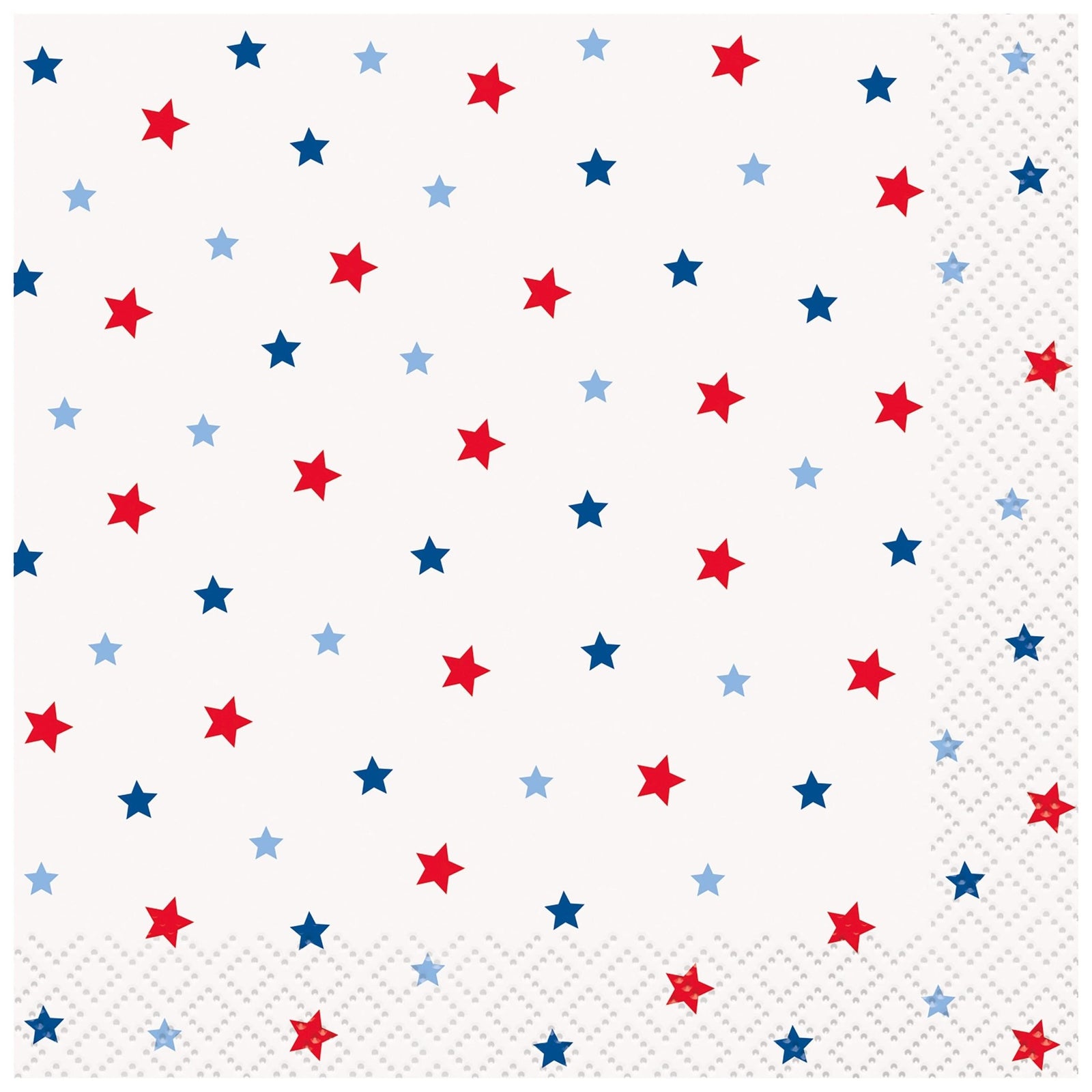 Patriotic Star Beverage Napkins 16ct - Stesha Party