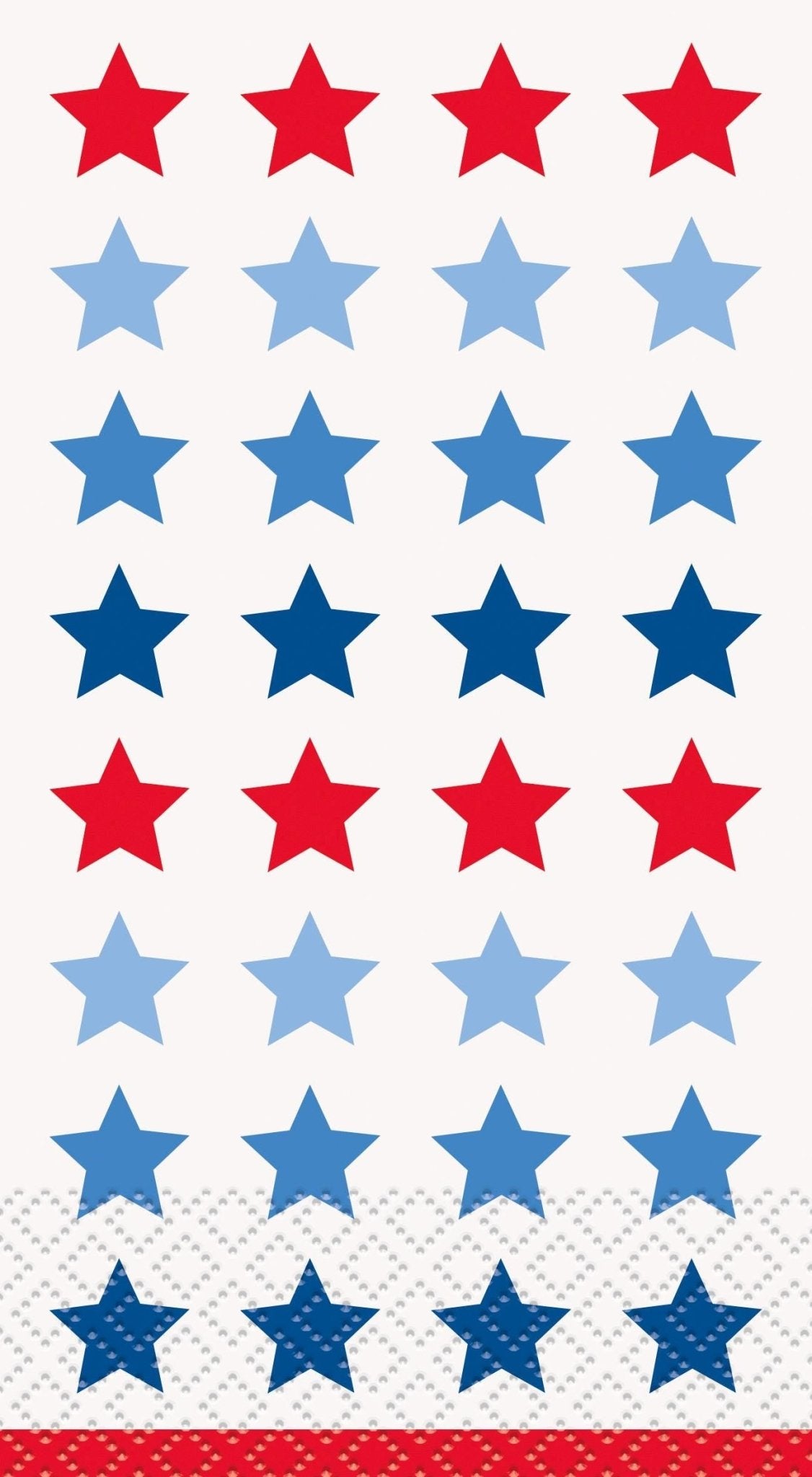 Patriotic Star Dinner Napkins 16ct - Stesha Party
