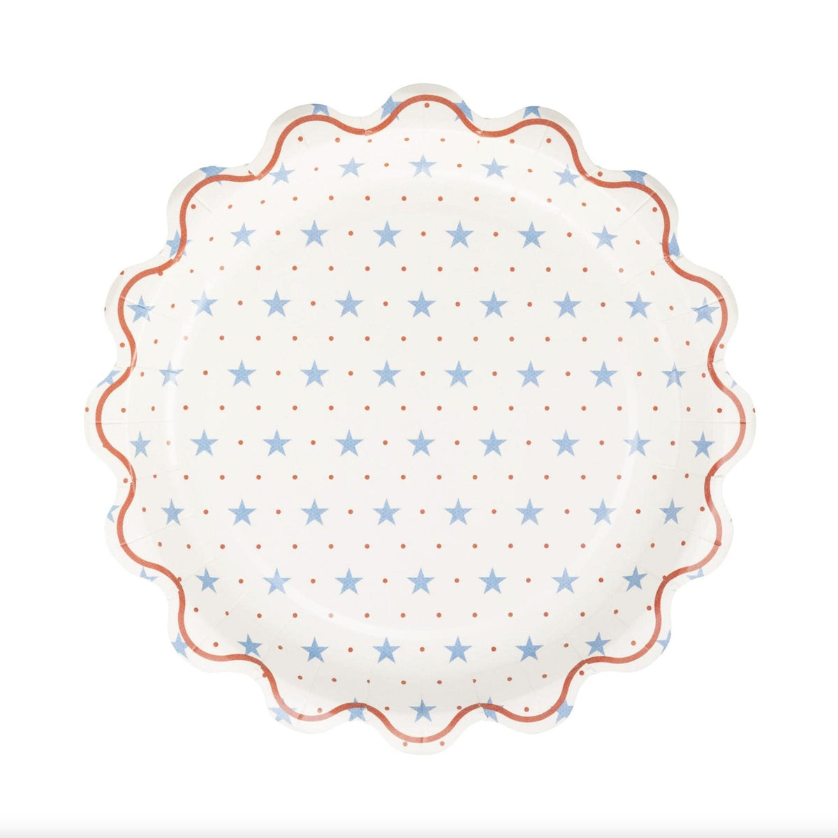 Patriotic Star Dinner Plates 8ct - Stesha Party