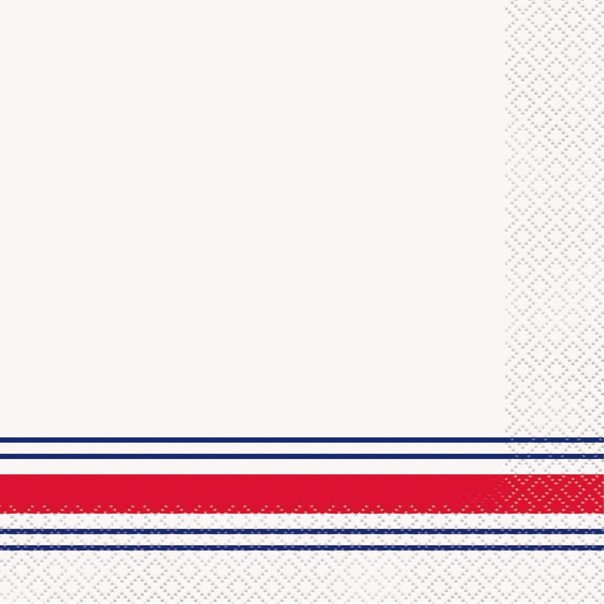Patriotic Stripe Luncheon Napkins 16ct - Stesha Party