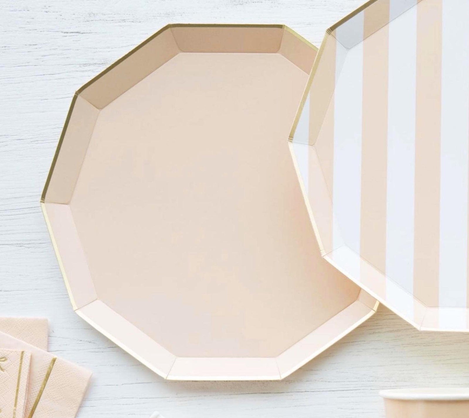 Peach Party Plates - Stesha Party