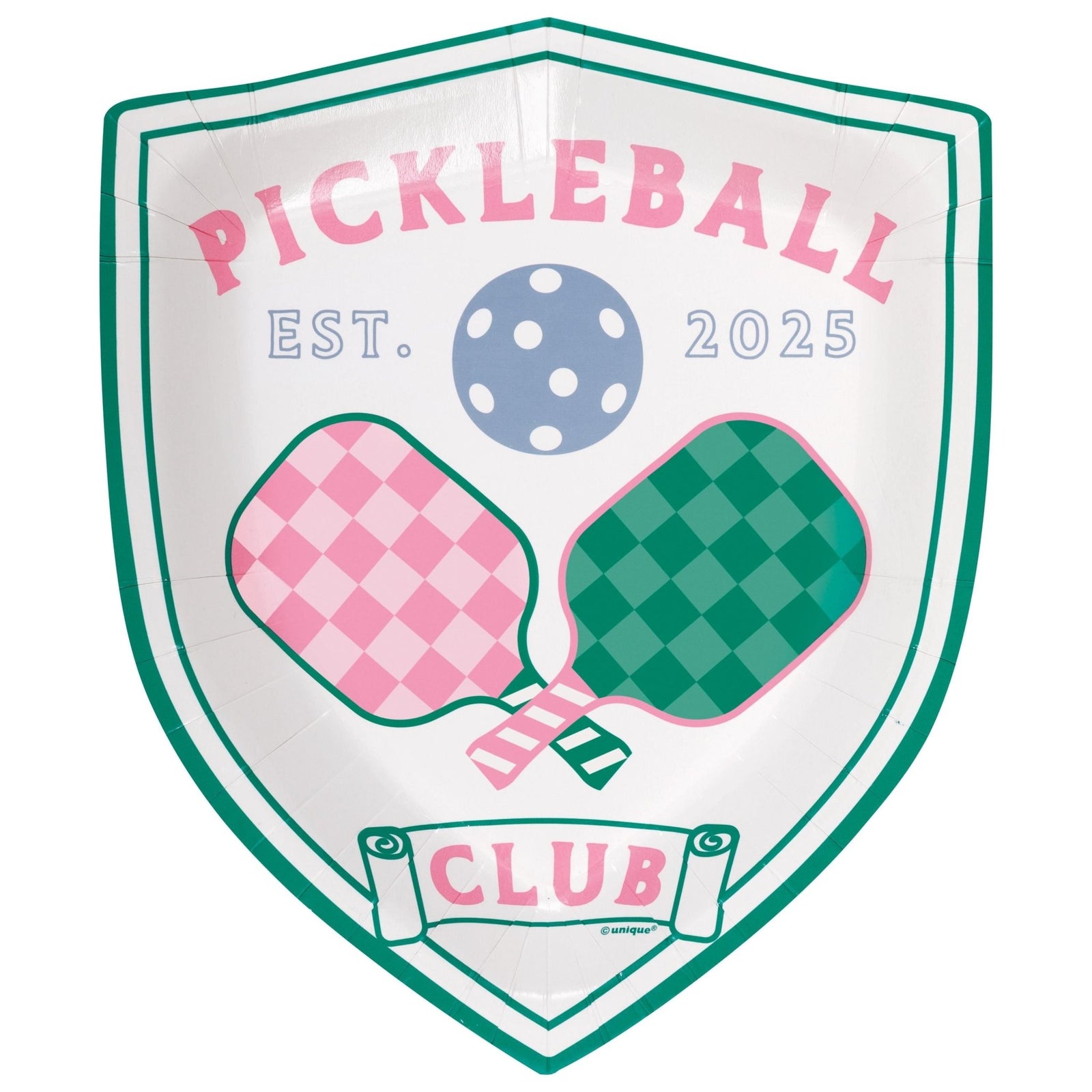 Pickleball Club Party Plates - Stesha Party