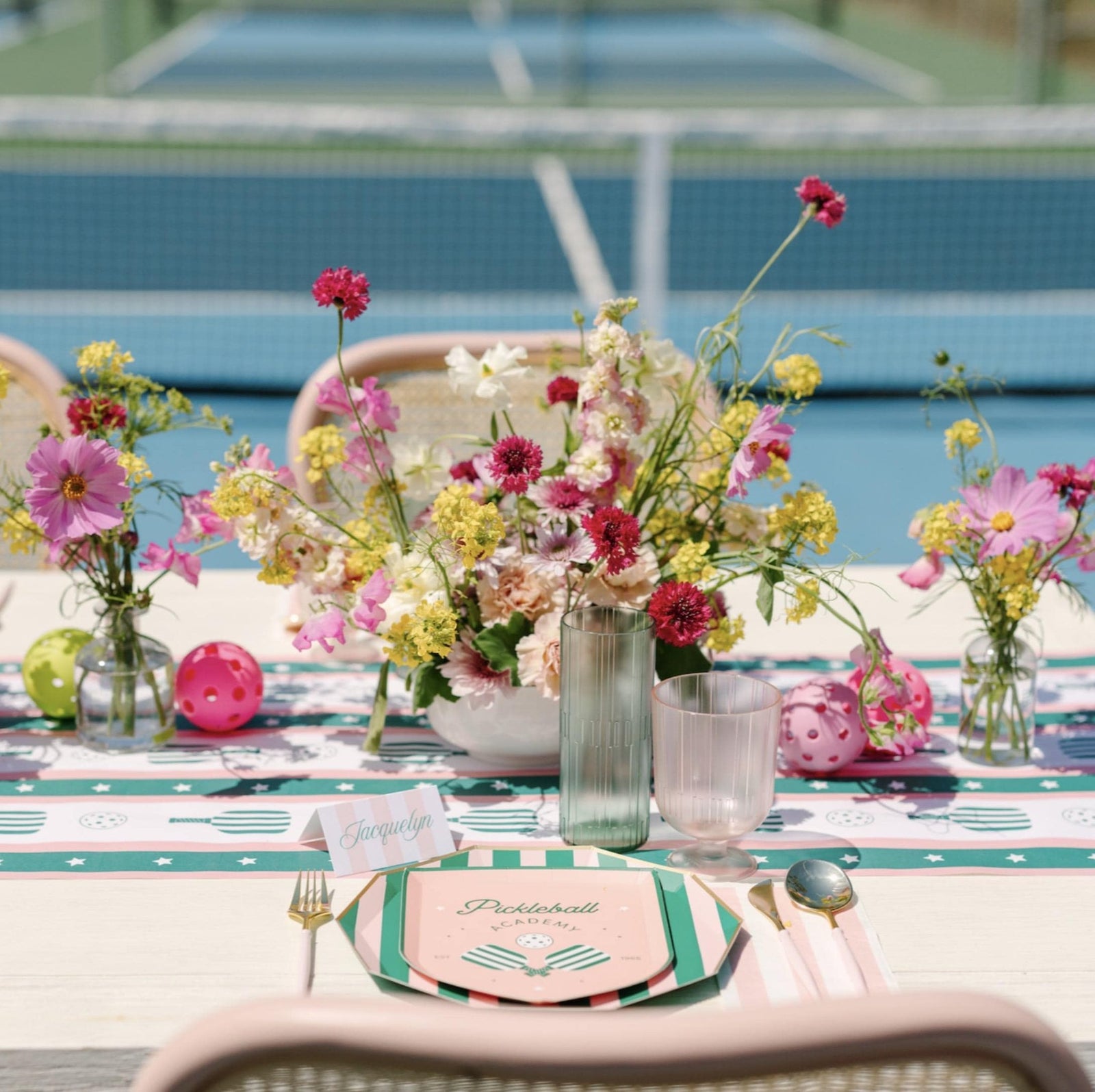 Pickleball Paper Table Runner - Stesha Party