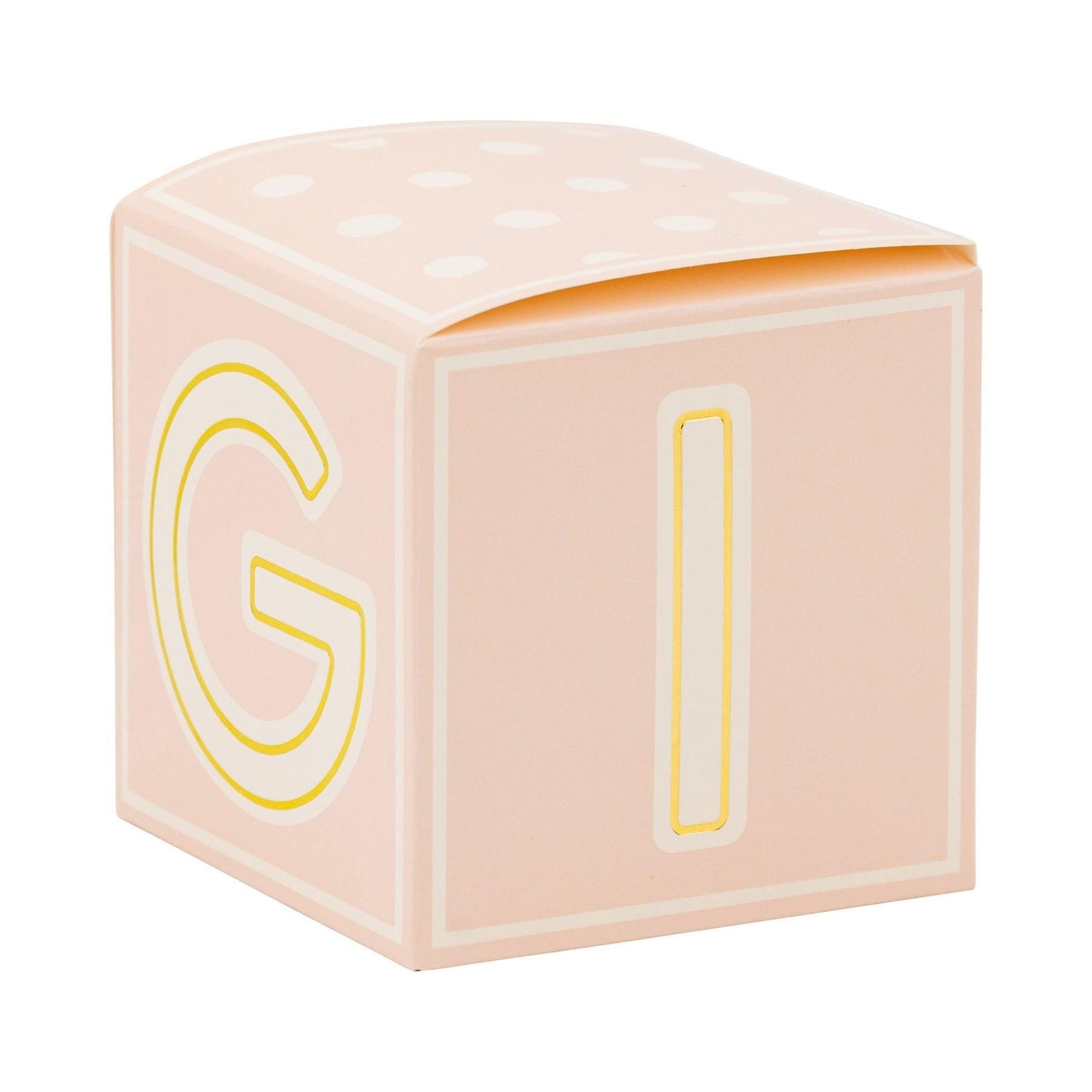 Pink Baby Block Treat Boxes 8ct - Stesha Party