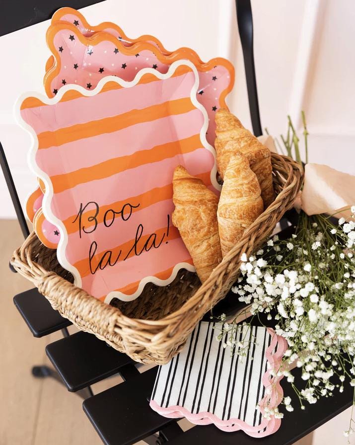 Pink Black & White Cocktail Napkins - Stesha Party