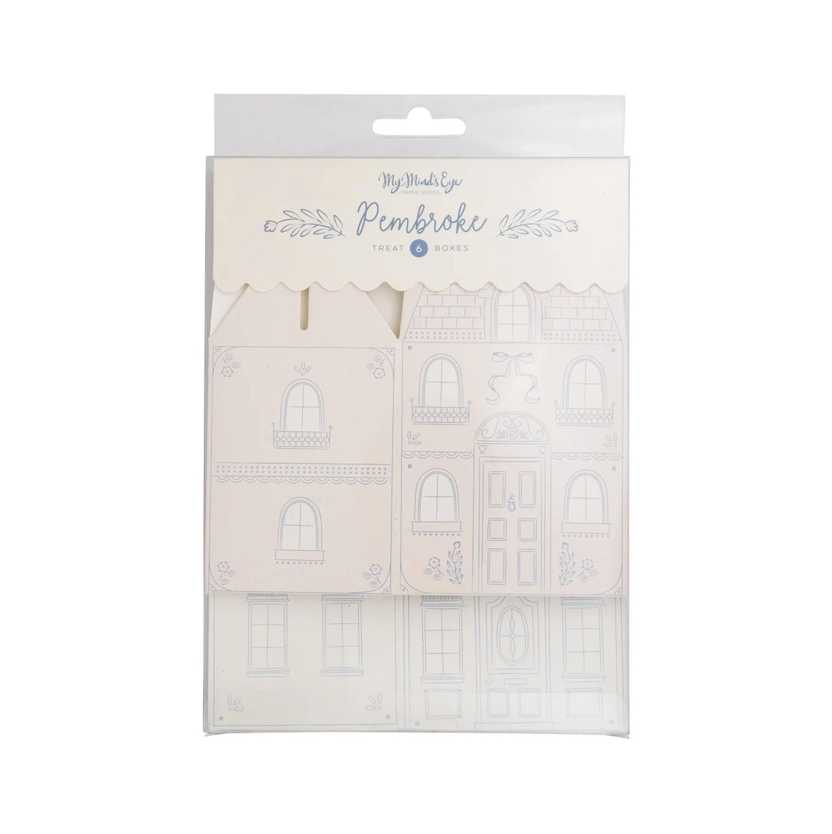 Pink & Blue House Favor Boxes 6ct - Stesha Party
