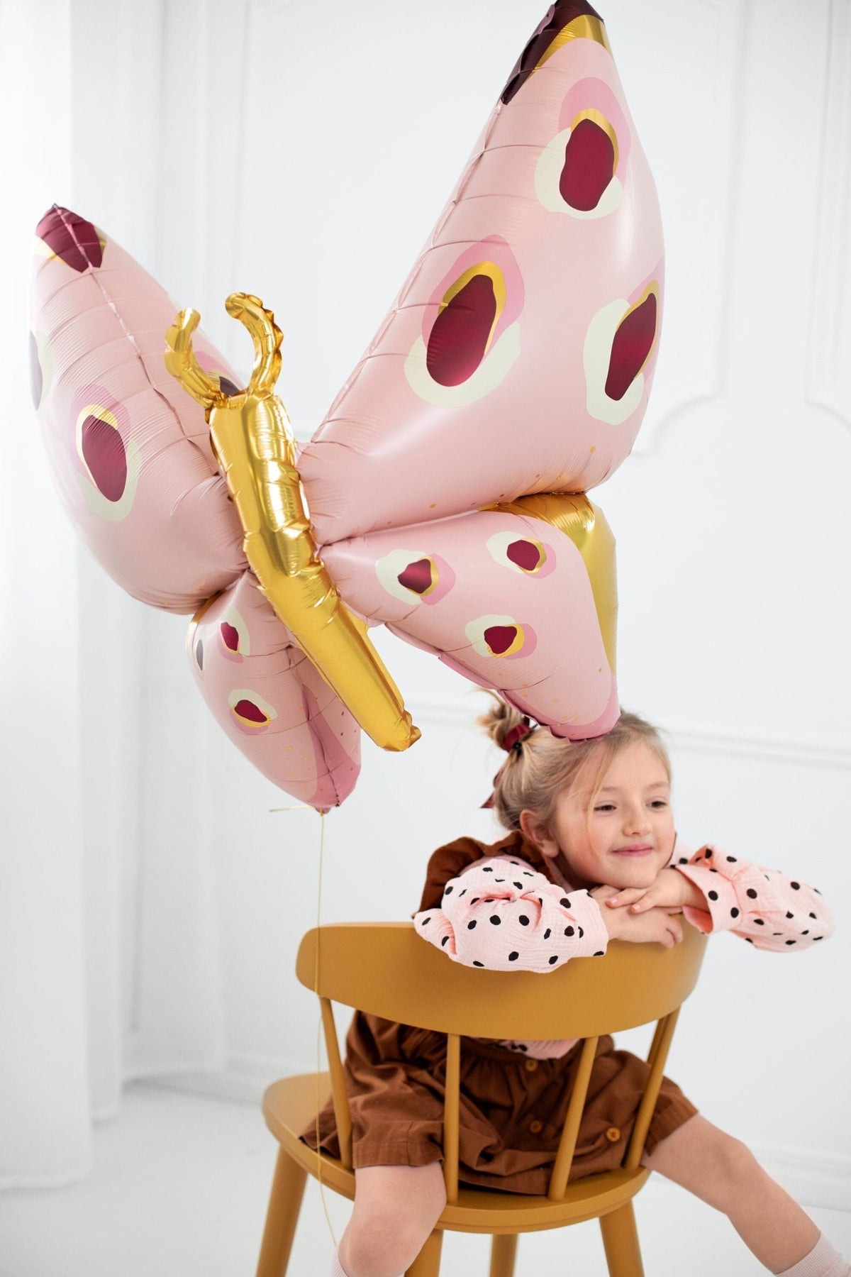 Pink Butterfly Balloon - Stesha Party